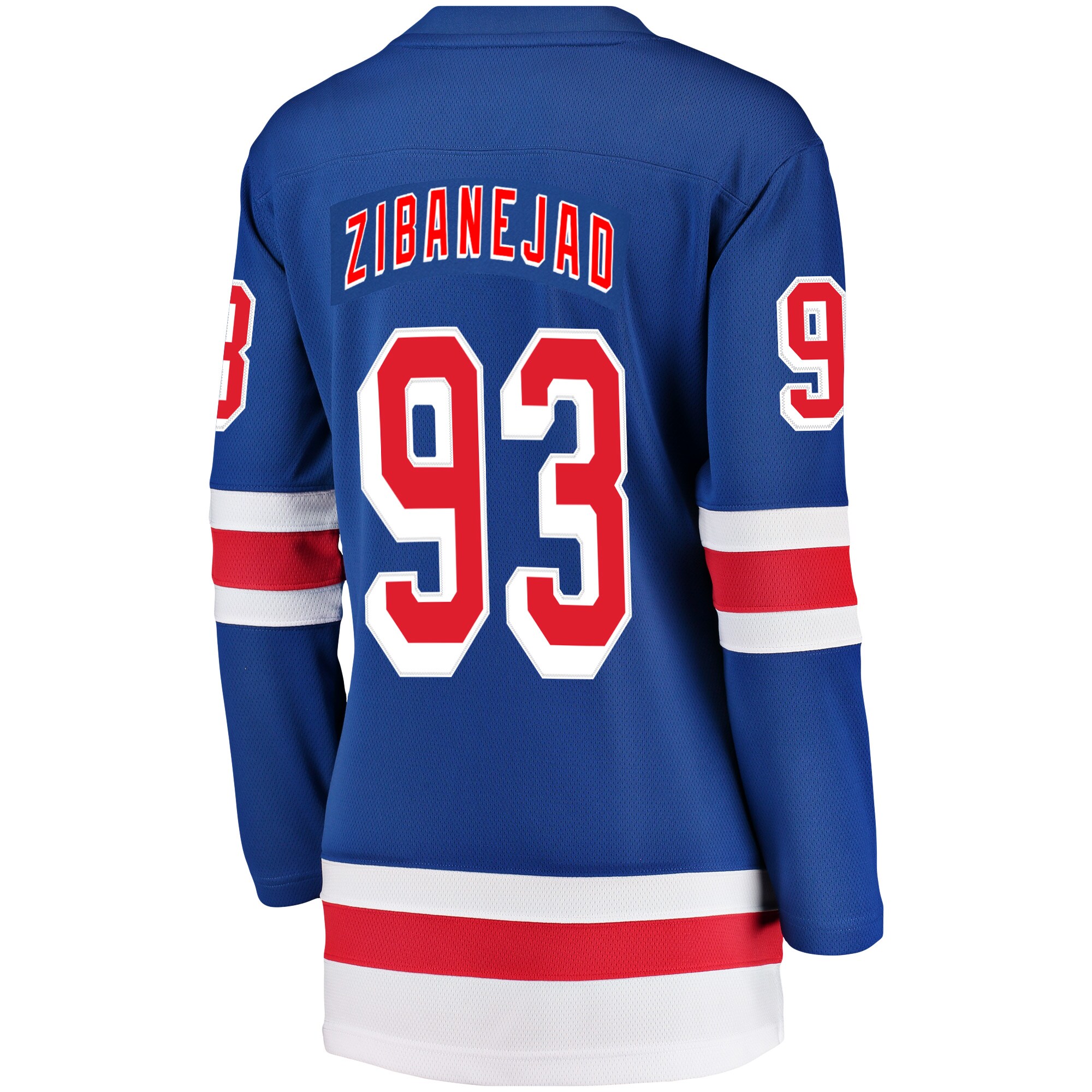 Mika Zibanejad New York Rangers Fanatics Branded Women's Breakaway Player Jersey - Blue - vstockx