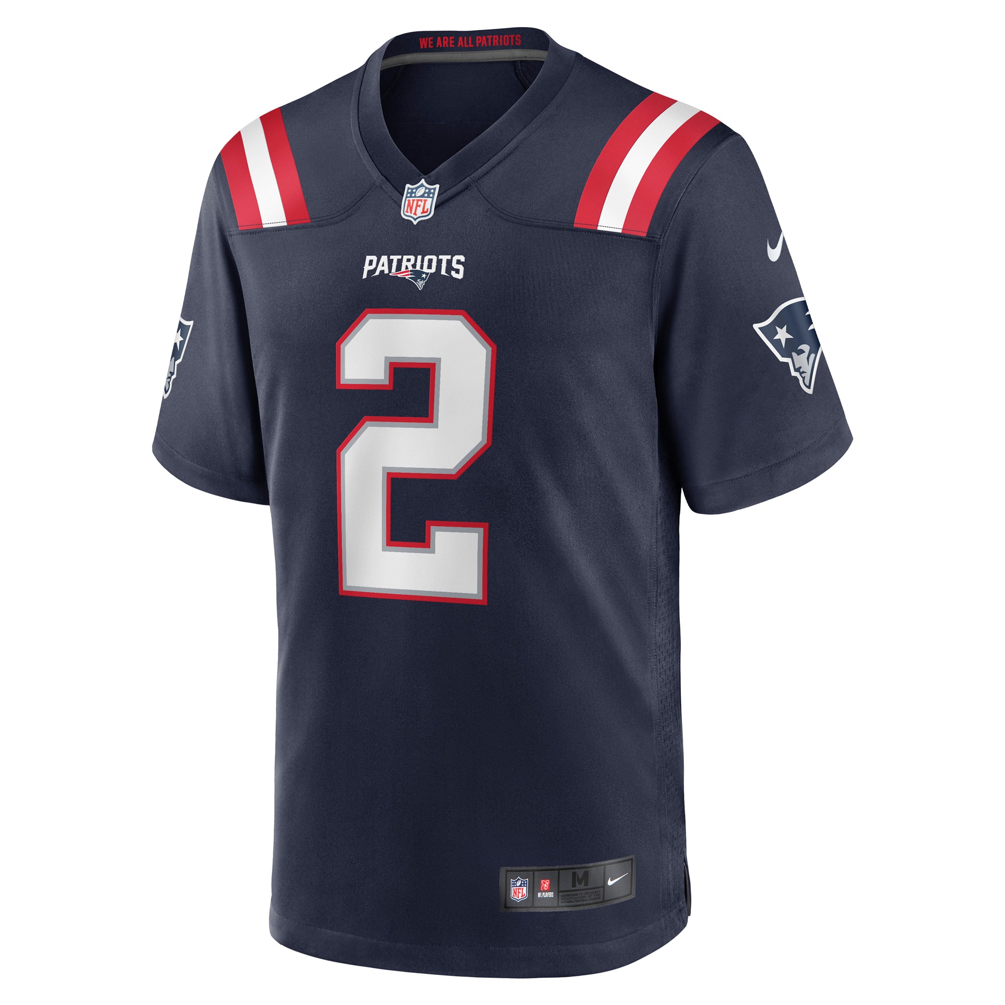 Jalen Mills New England Patriots Nike Game Player Jersey - Navy - vstockx