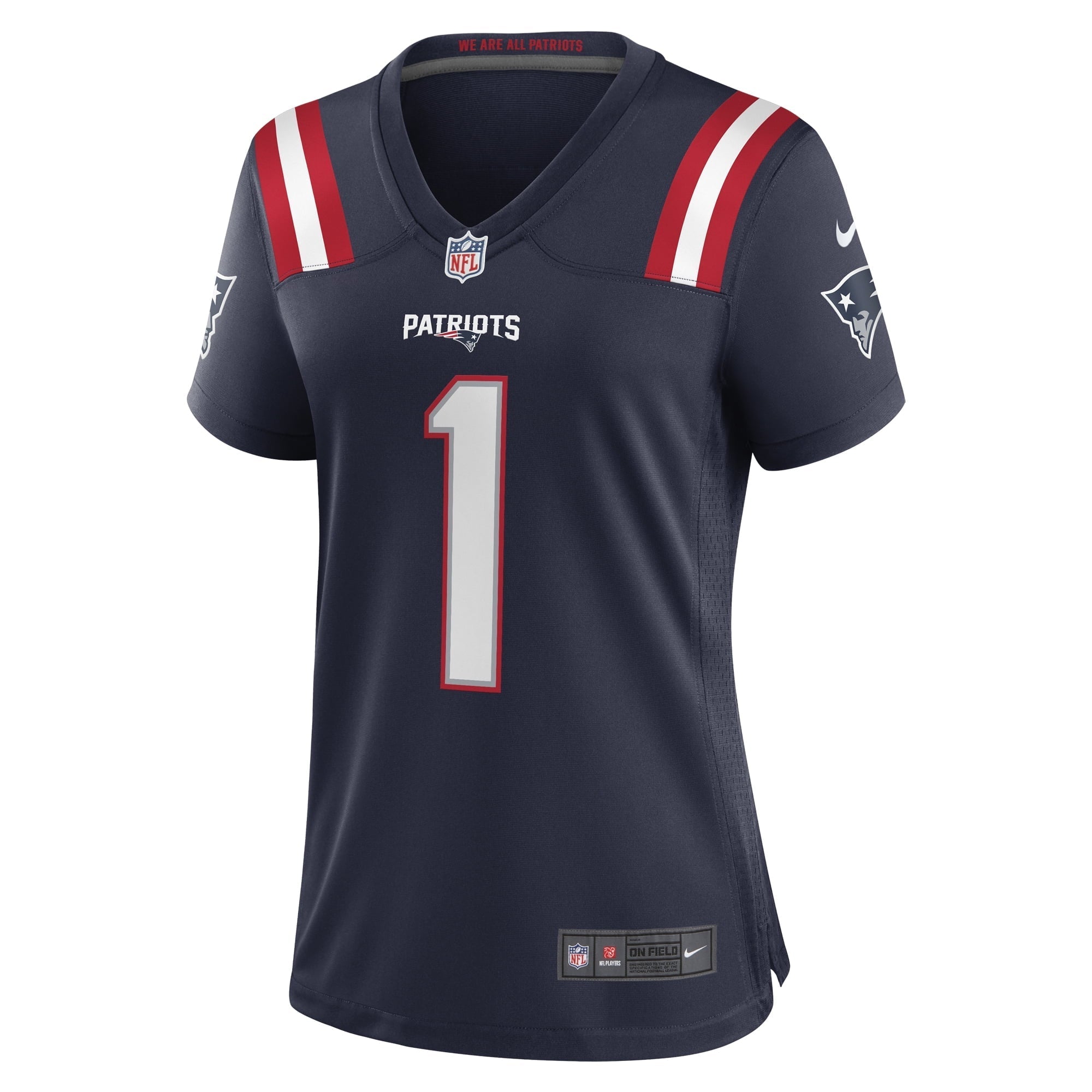 Women's Nike Number 1 Mom Navy New England Patriots Game Jersey - vstockx