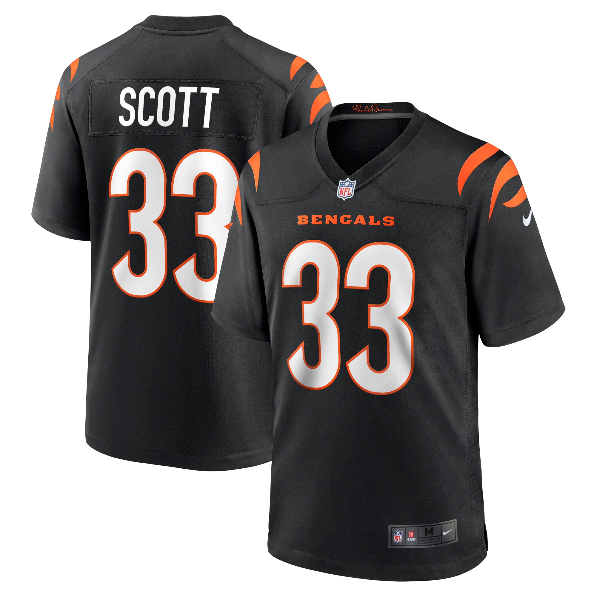 Nick Scott Cincinnati Bengals Nike Game Player Jersey - Black - vstockx