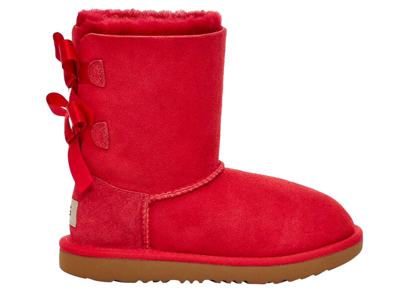 UGG Bailey Bow II Boot Ribbon Red (Kids) - vstockx