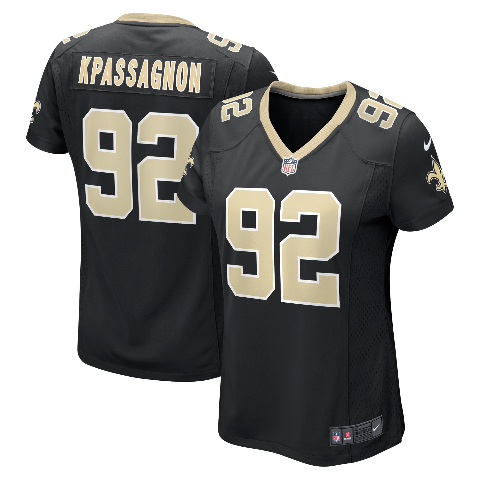 Tanoh Kpassagnon New Orleans Saints Nike Women's Game Player Jersey - Black - vstockx