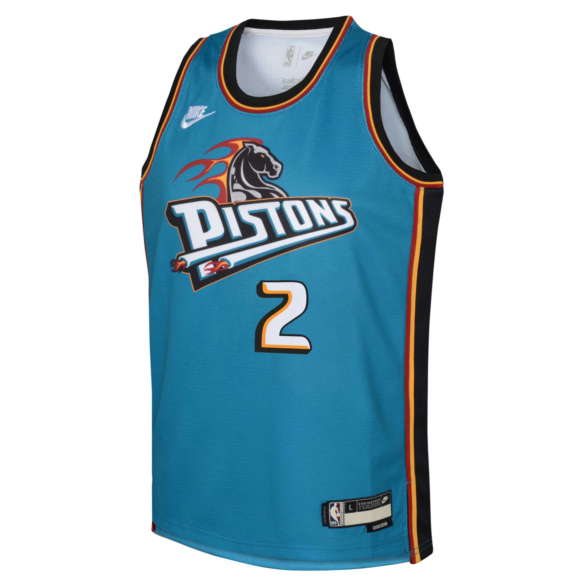 Cade Cunningham Detroit Pistons Nike Youth 2022/23 Swingman Jersey Teal - Classic Edition - vstockx