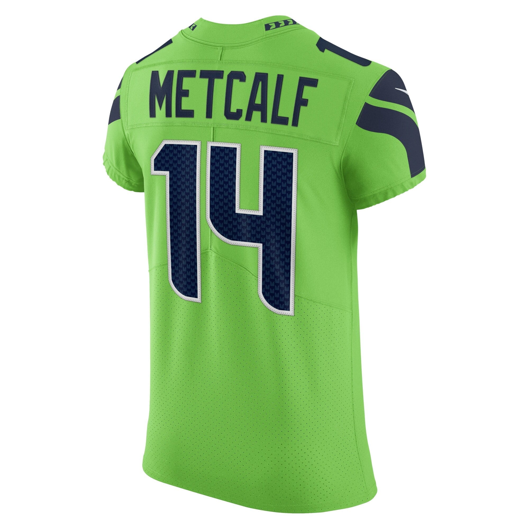 Men's Nike DK Metcalf Neon Green Seattle Seahawks Alternate Vapor Elite Player Jersey - vstockx