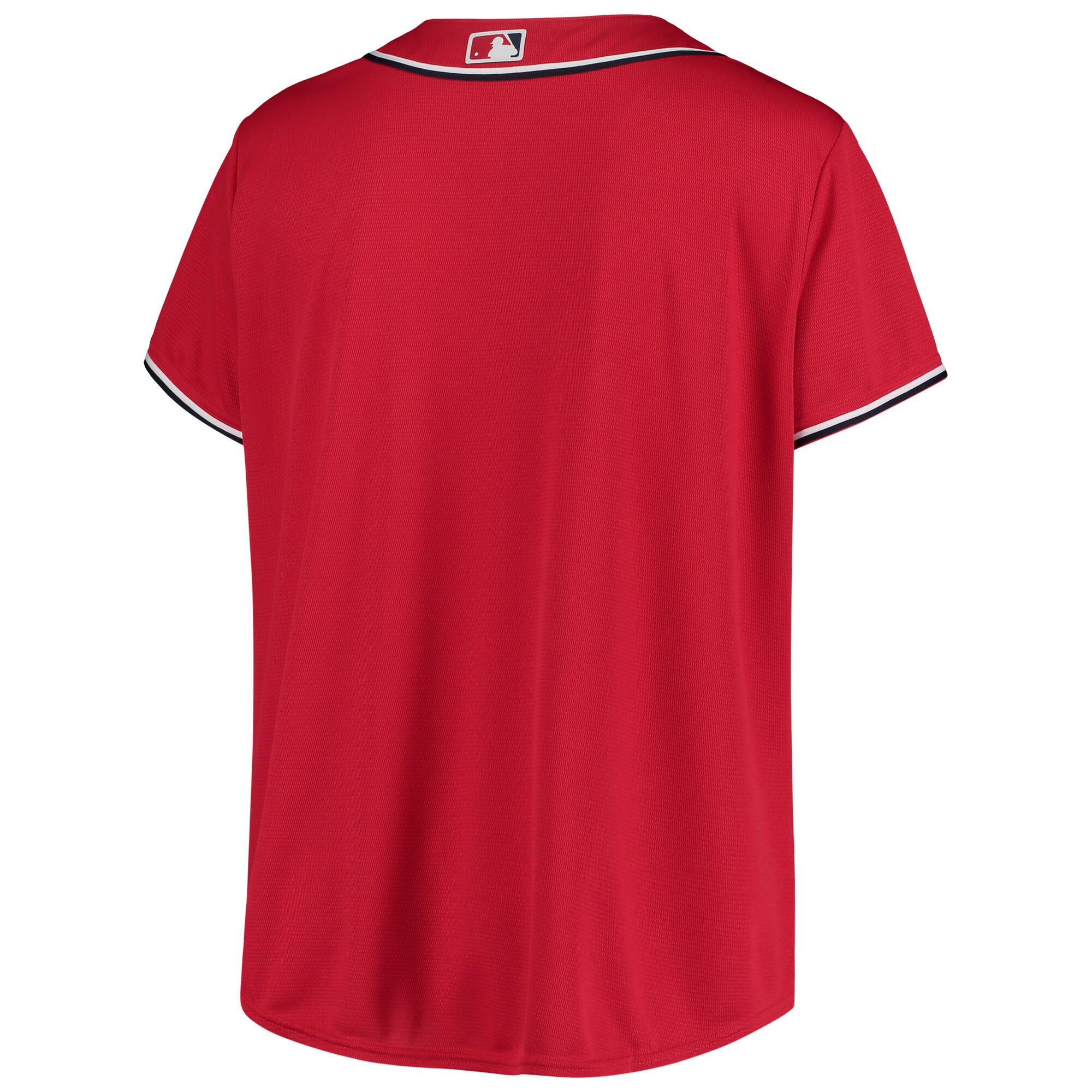 Washington Nationals Women's Plus Size Alternate Replica Team Jersey - Red - vstockx