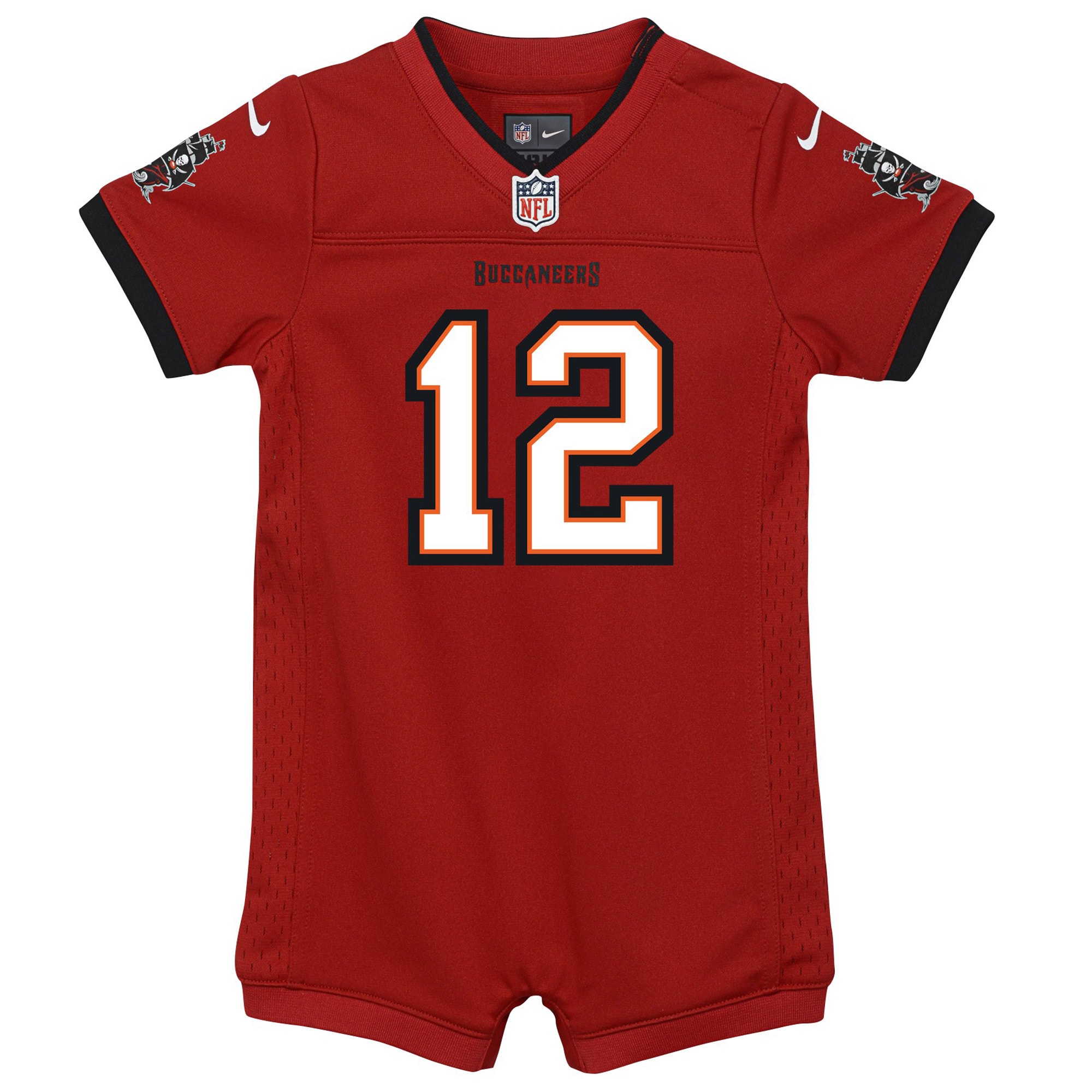 Tom Brady Tampa Bay Buccaneers Nike Newborn & Infant Game Romper Jersey - Red - vstockx