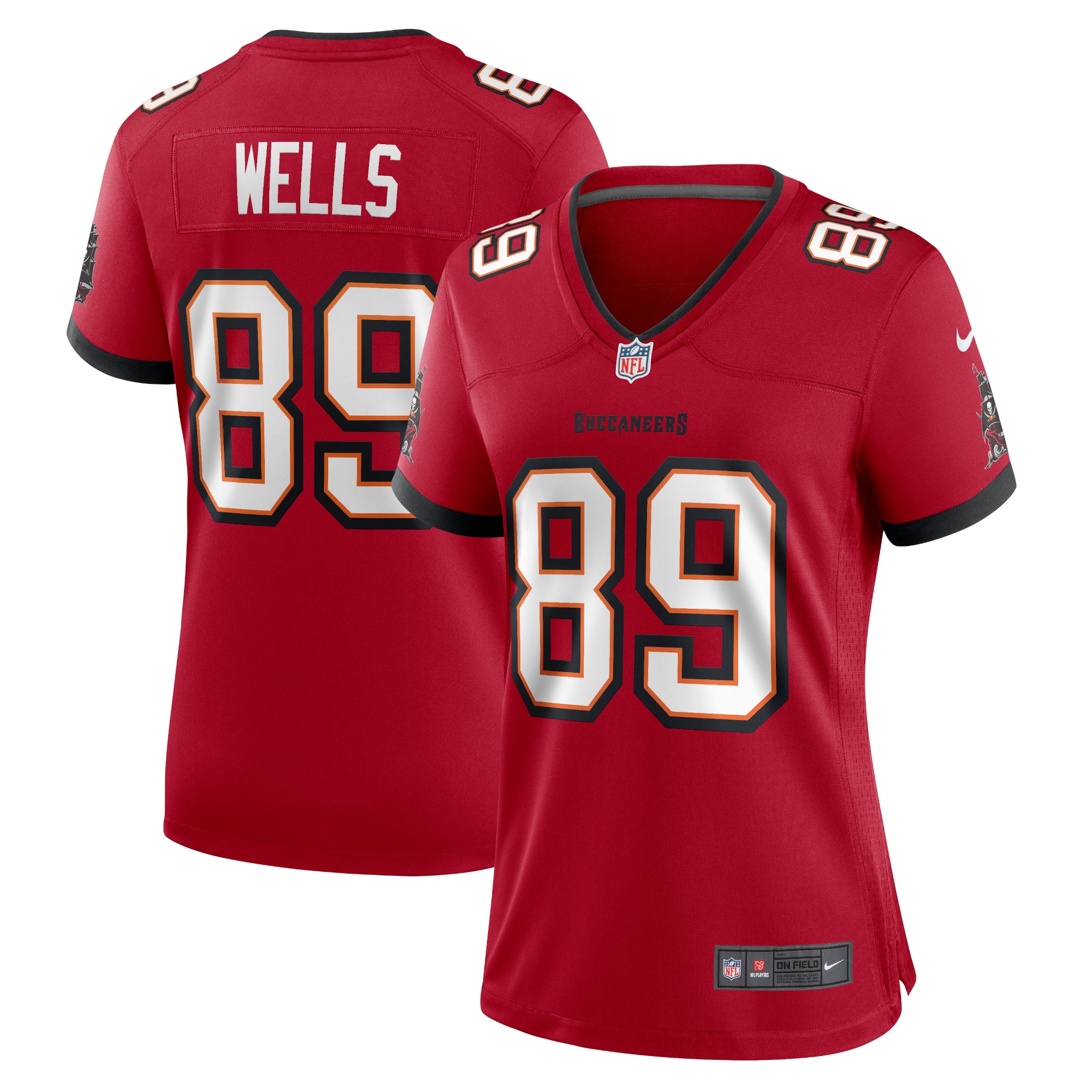 David Wells Tampa Bay Buccaneers Nike Women's Home Game Player Jersey - Red - vstockx