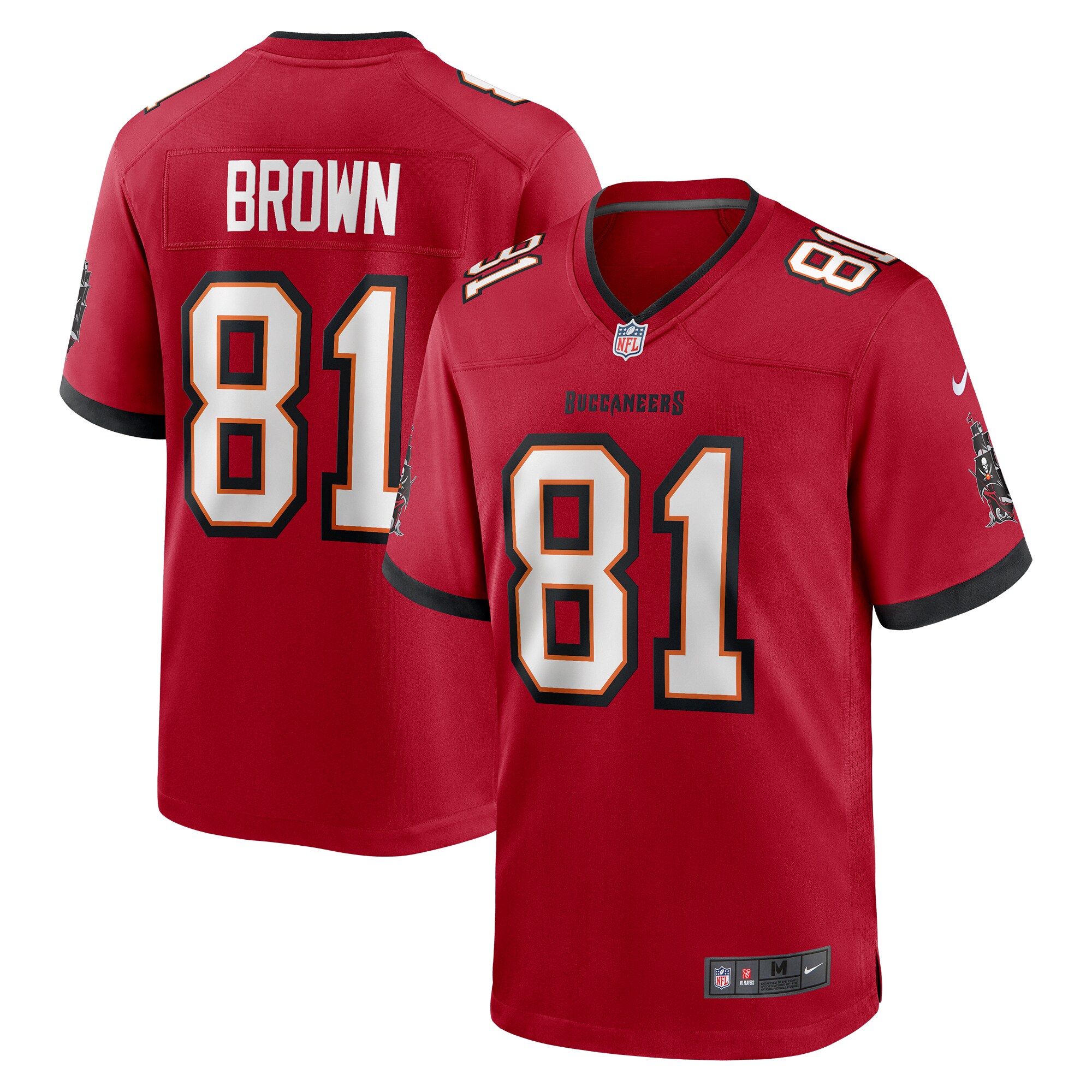Antonio Brown Tampa Bay Buccaneers Nike Game Jersey - Red - vstockx