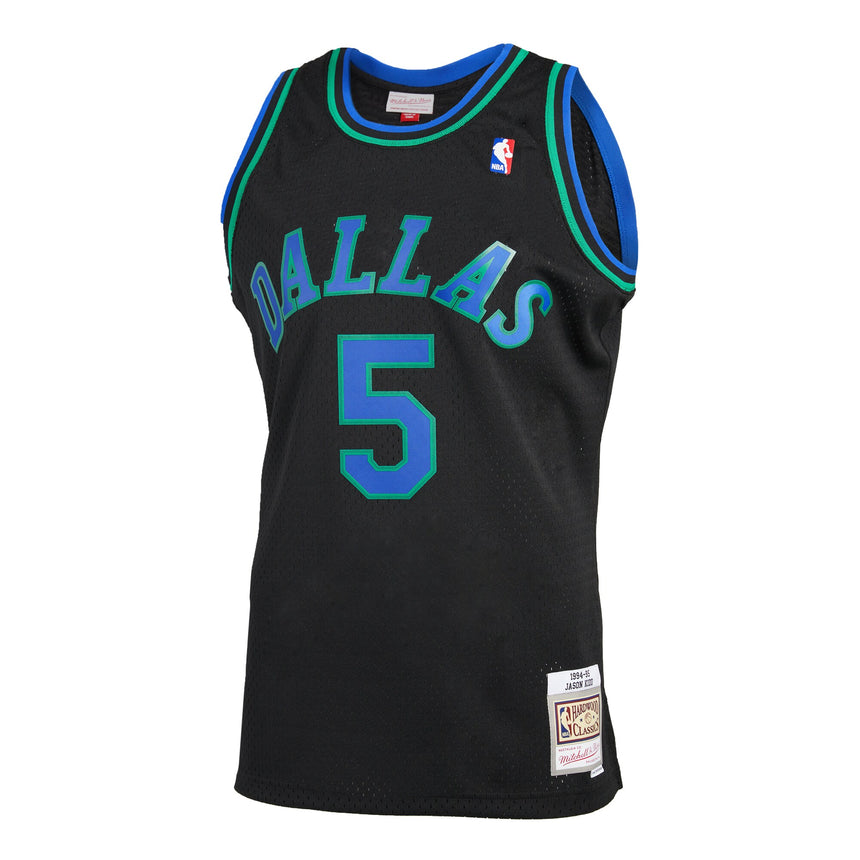 Men's Dallas Mavericks Jason Kidd Mitchell & Ness Black 1994-95 Hardwood Classics Reload 2.0 Swingman Jersey - vstockx