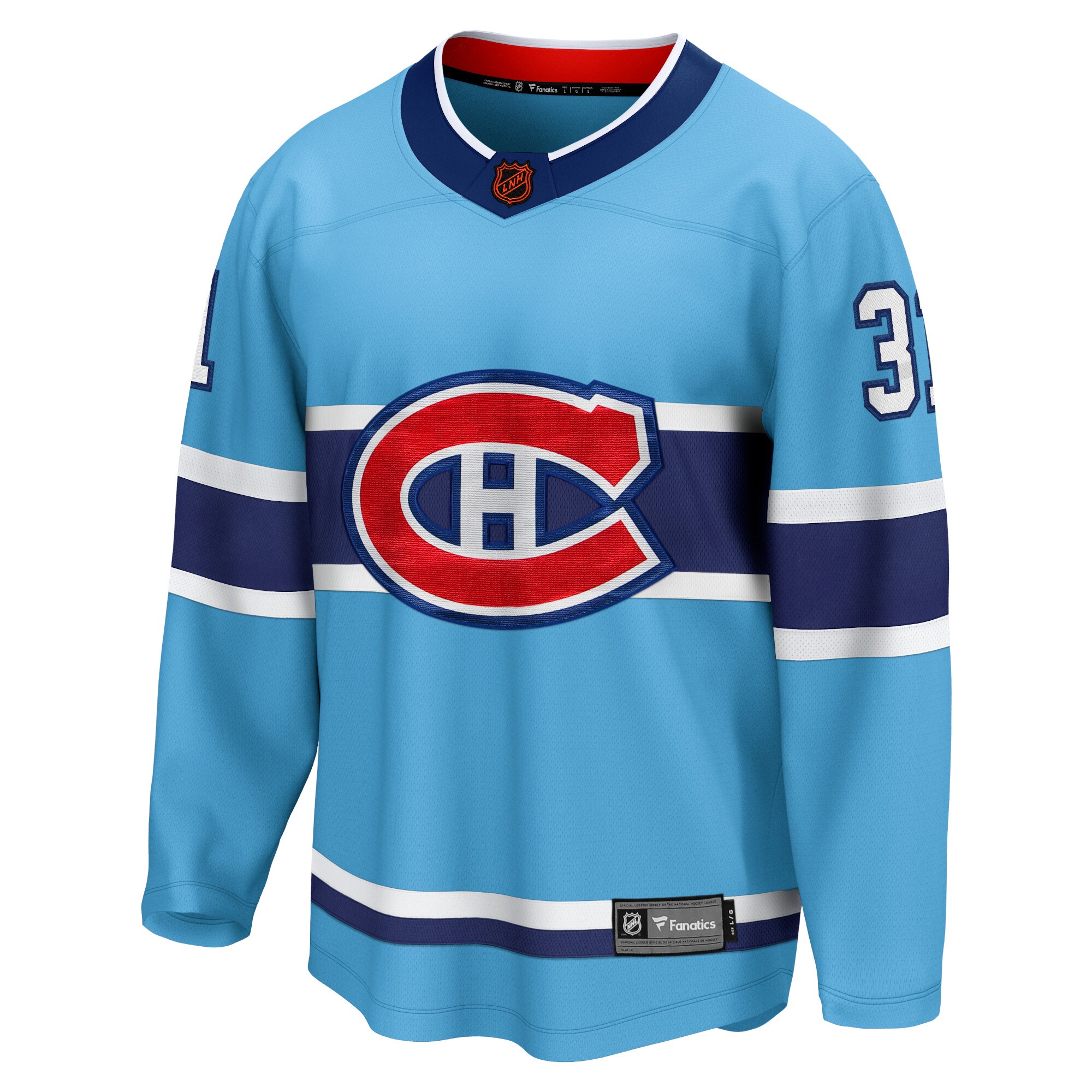 Carey Price Montreal Canadiens Fanatics Branded Special Edition 2.0 Breakaway Player Jersey - Light Blue - vstockx