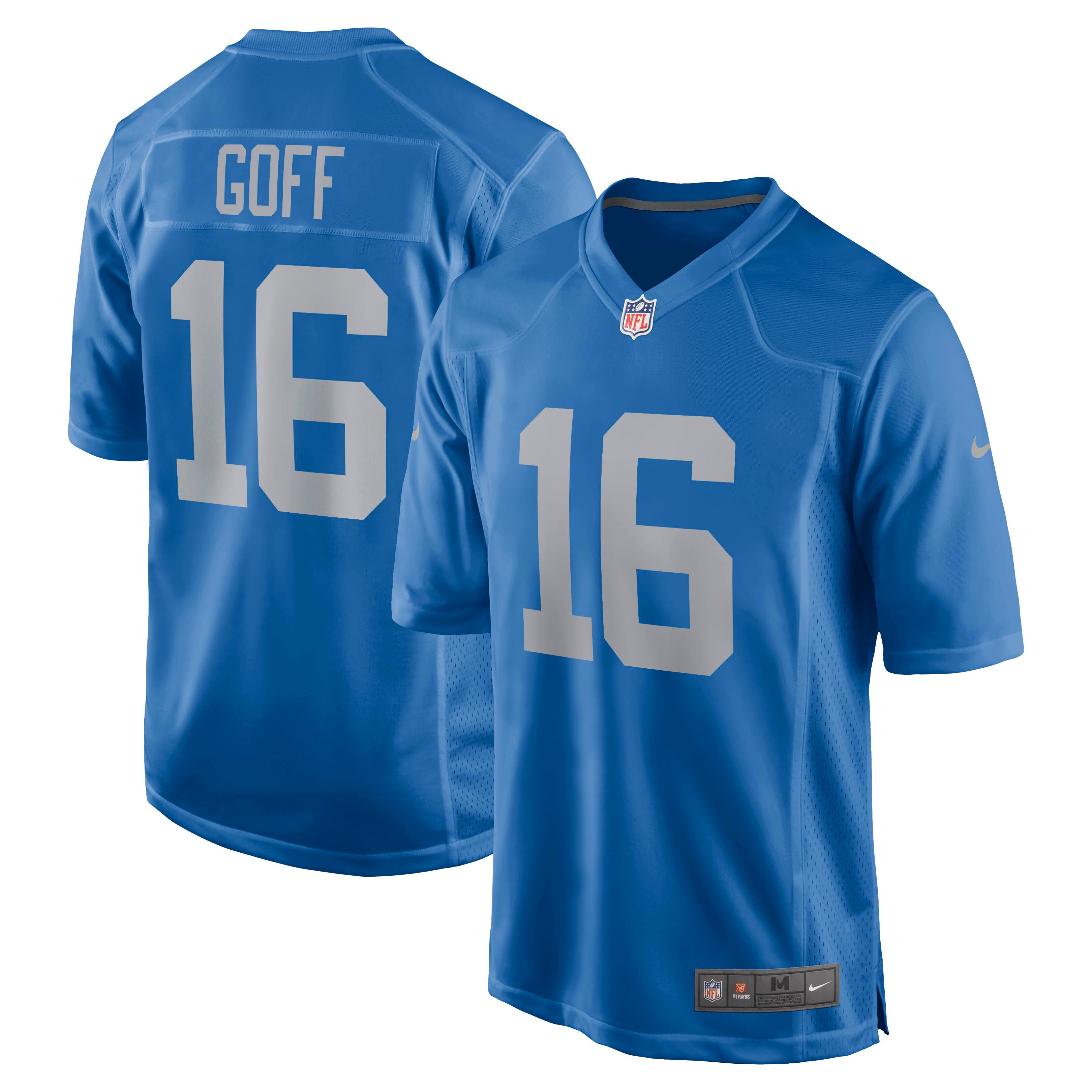 Jared Goff Detroit Lions Nike Game Player Jersey - Blue - vstockx