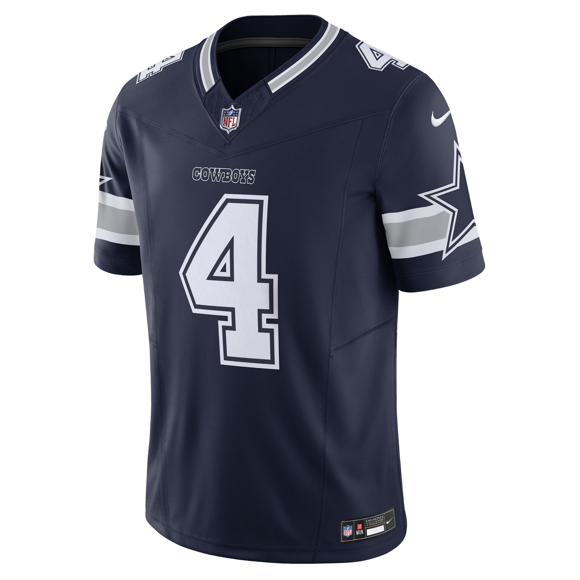 Men's Nike Dak Prescott Navy Dallas Cowboys Vapor F.U.S.E. Limited Jersey - vstockx