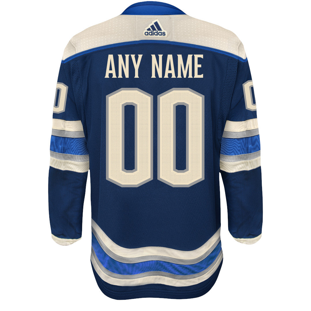 Customizable Columbus Blue Jackets Adidas Primegreen Authentic NHL Hockey Jersey - vstockx