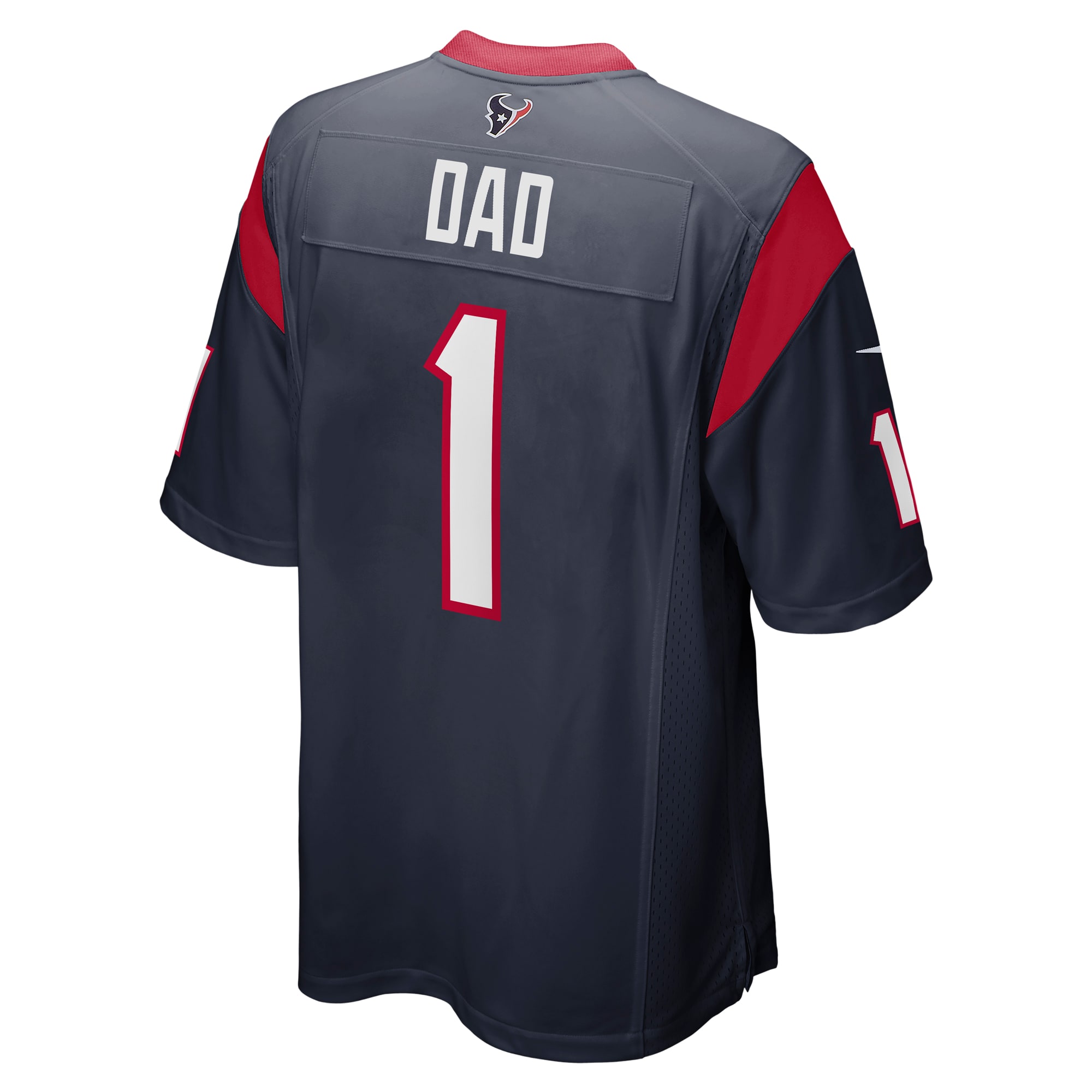 Number 1 Dad Houston Texans Nike Game Jersey - Navy - vstockx