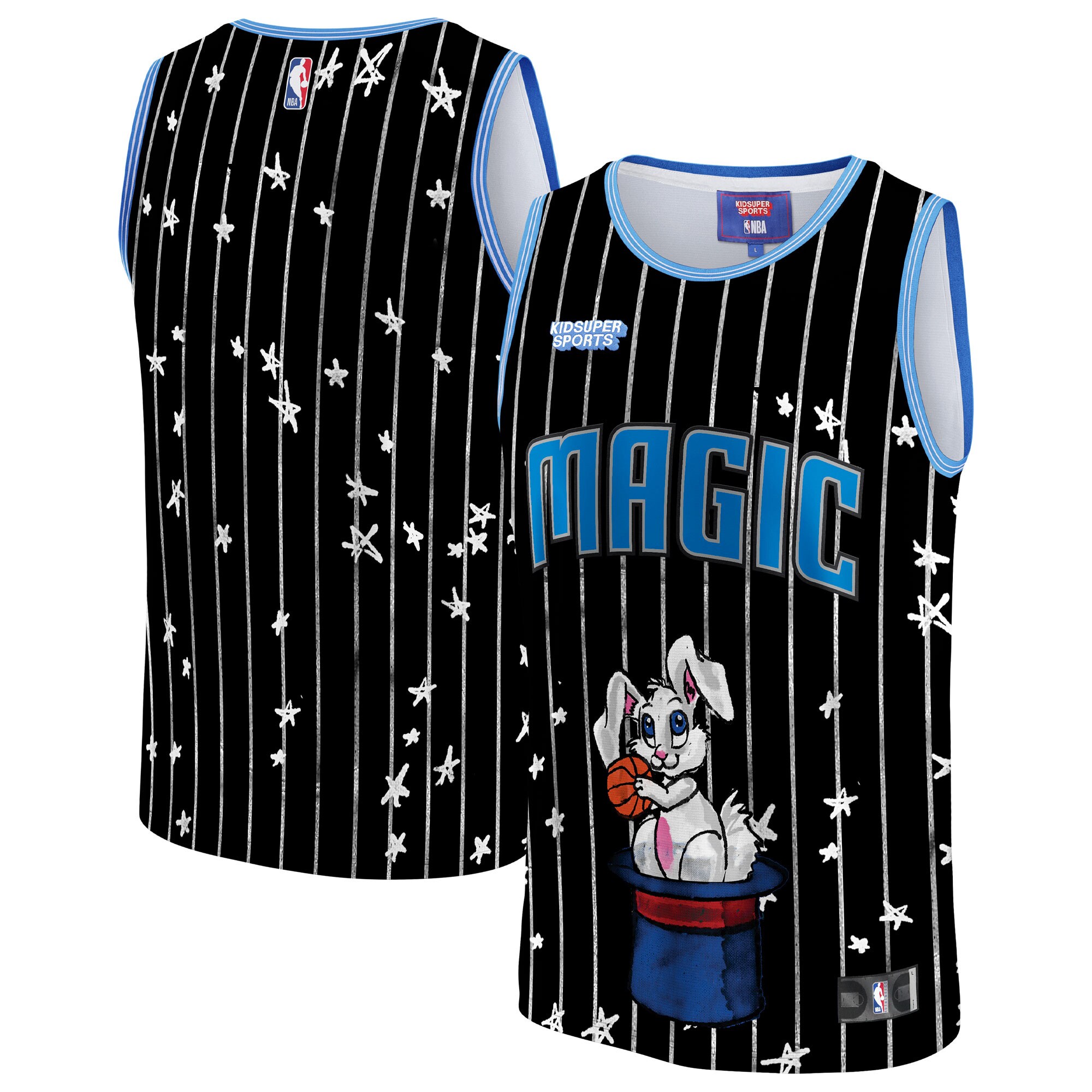 Orlando Magic NBA & KidSuper Studios by Fanatics Unisex Hometown Jersey - Black - vstockx