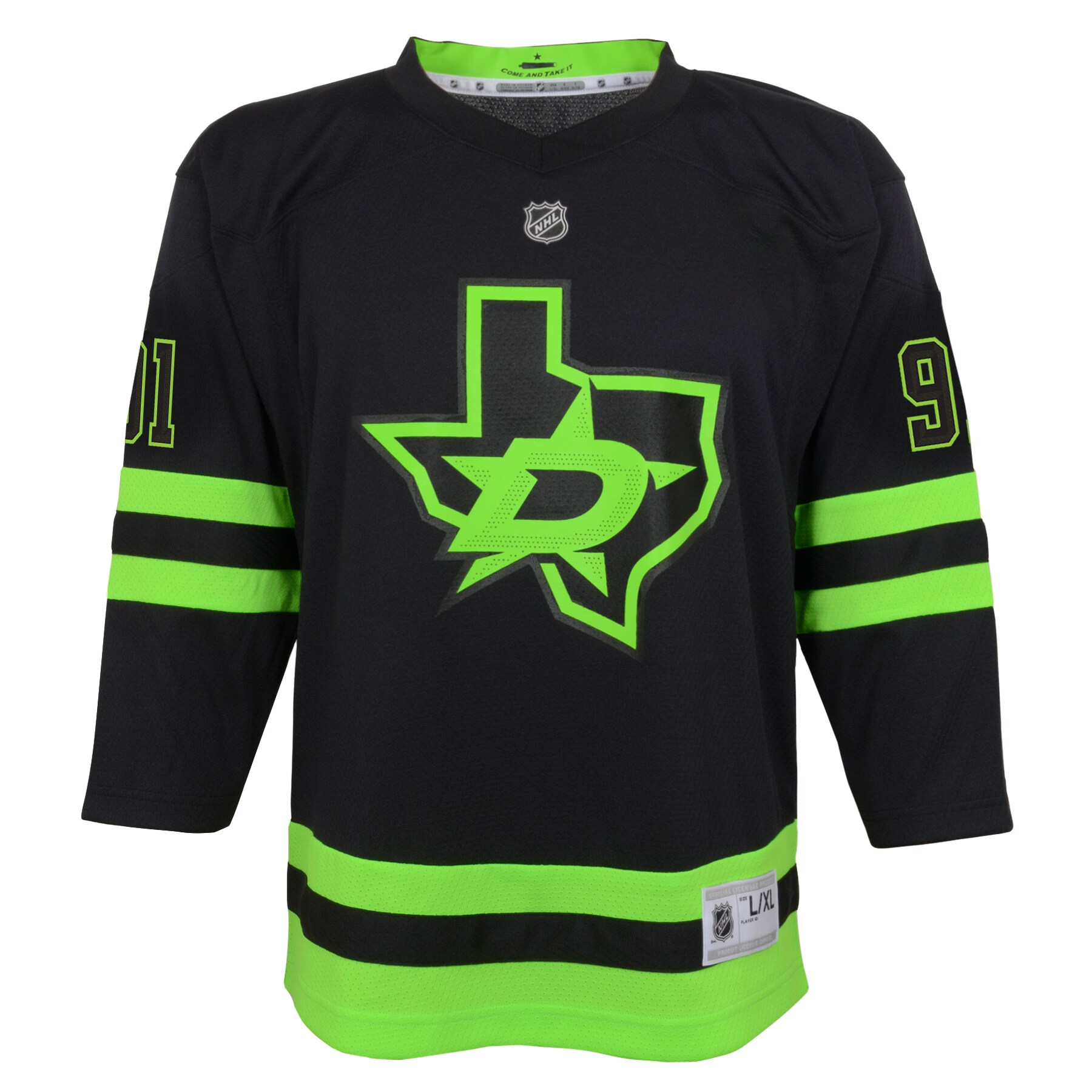 Tyler Seguin Dallas Stars Youth 2020/21 Alternate Replica Player Jersey - Black - vstockx