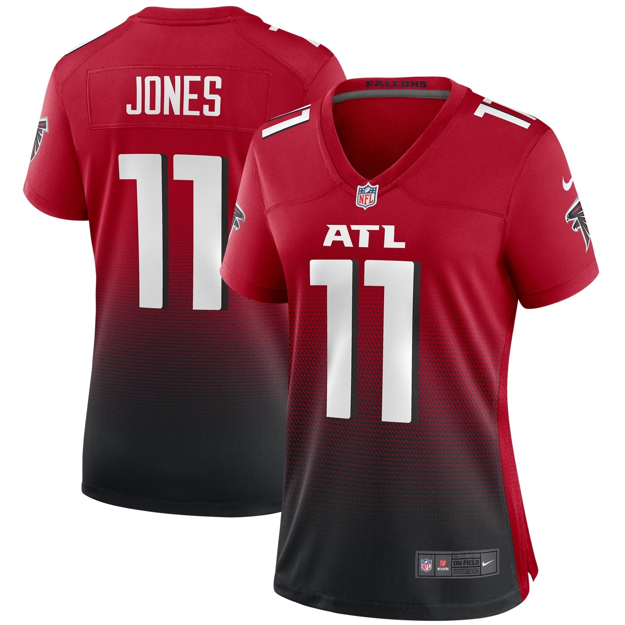 Women's Nike Julio Jones Red Atlanta Falcons 2nd Alternate Game Jersey - vstockx