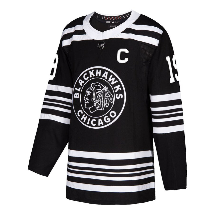 Men's Chicago Blackhawks Jonathan Toews adidas Black Alternate 2019/20 Authentic Player Jersey - vstockx
