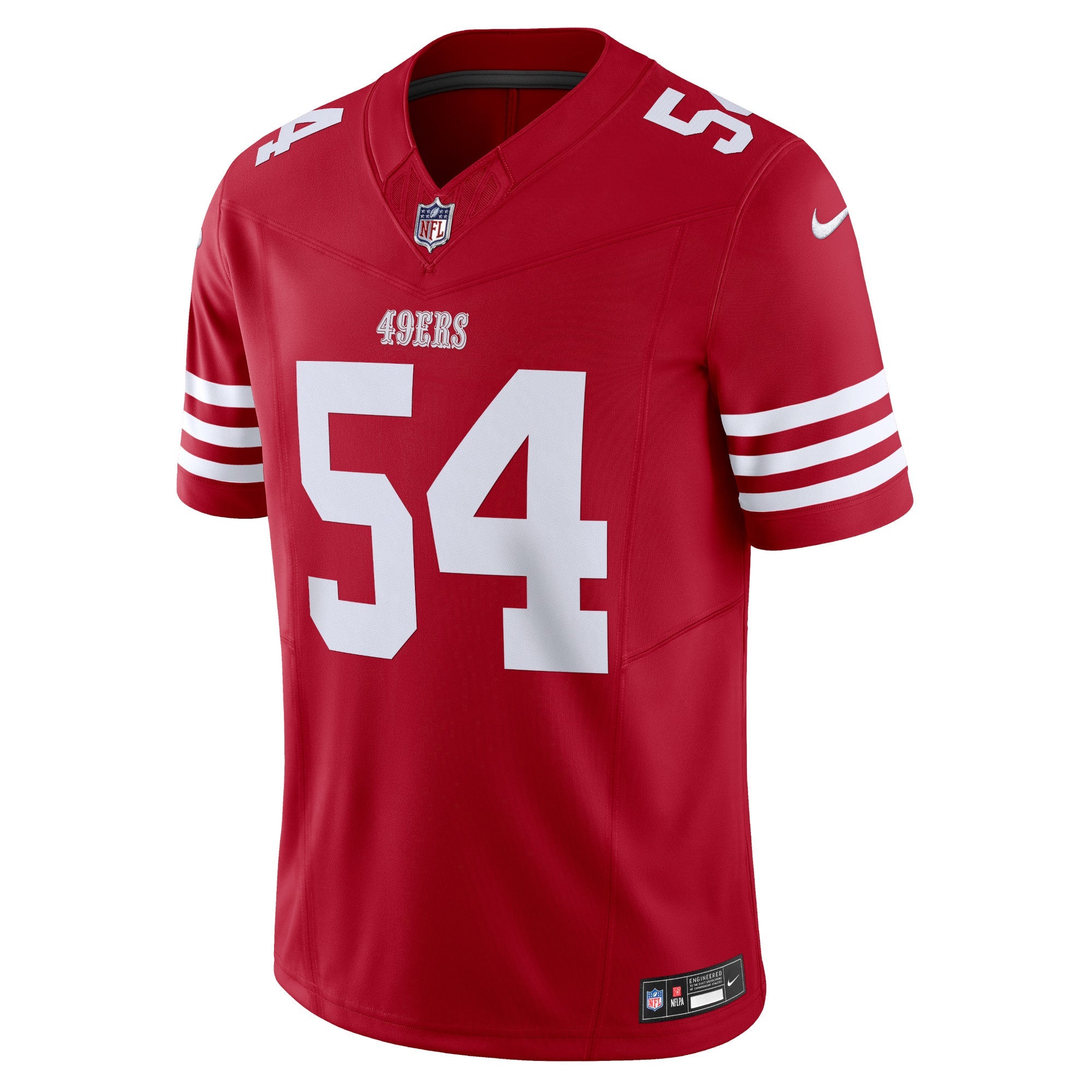 Men's Nike Fred Warner Scarlet San Francisco 49ers Vapor F.U.S.E. Limited Jersey - vstockx