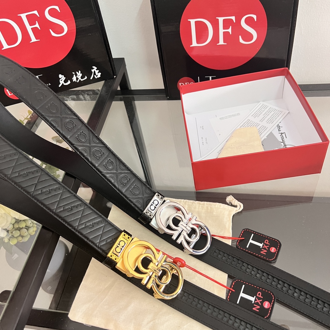 Streetwear Belt Ferragamo 320255 size:3.5cm - vstockx