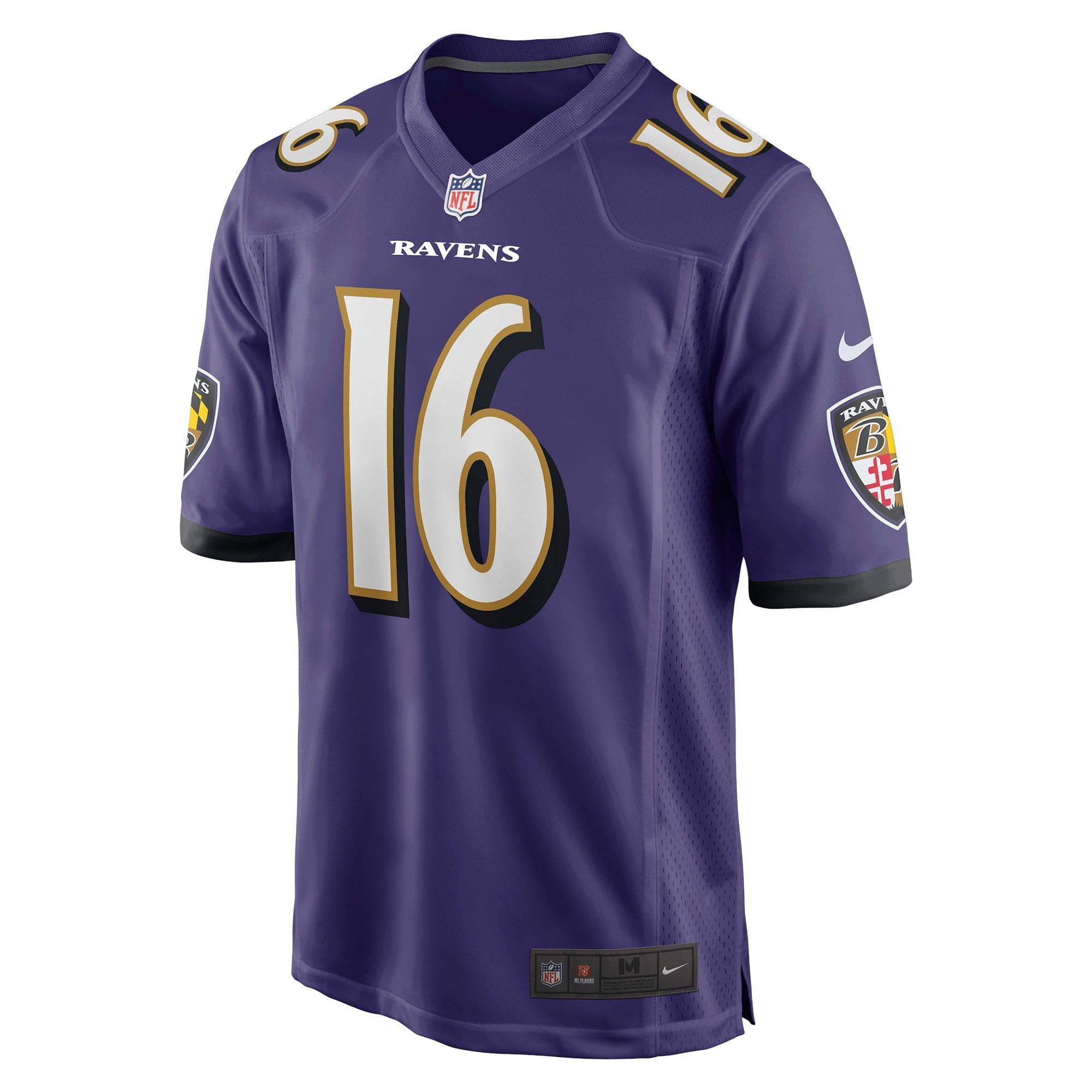Men's Nike Tylan Wallace Purple Baltimore Ravens Game Jersey - vstockx