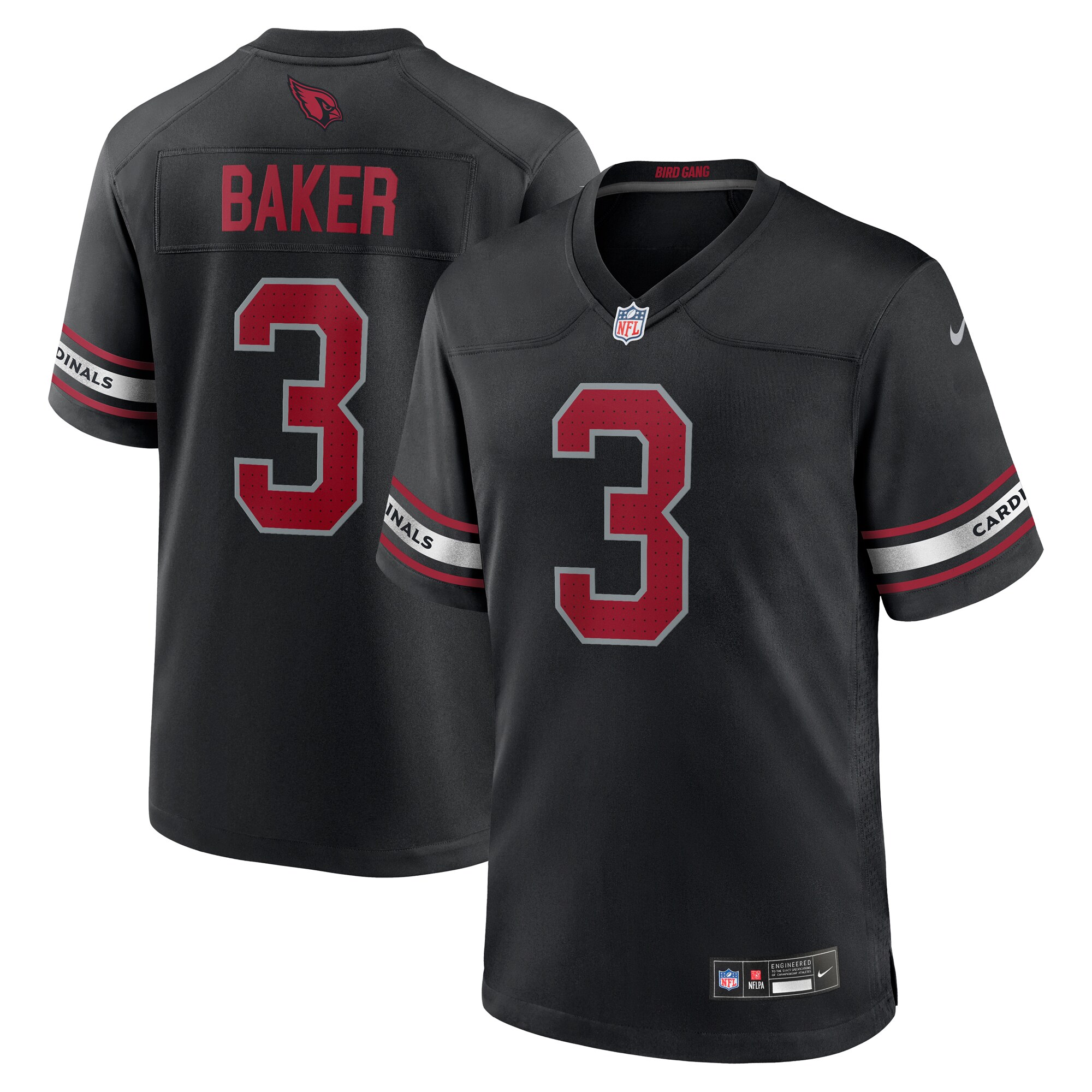 Budda Baker Arizona Cardinals Nike Game Jersey - Black - vstockx