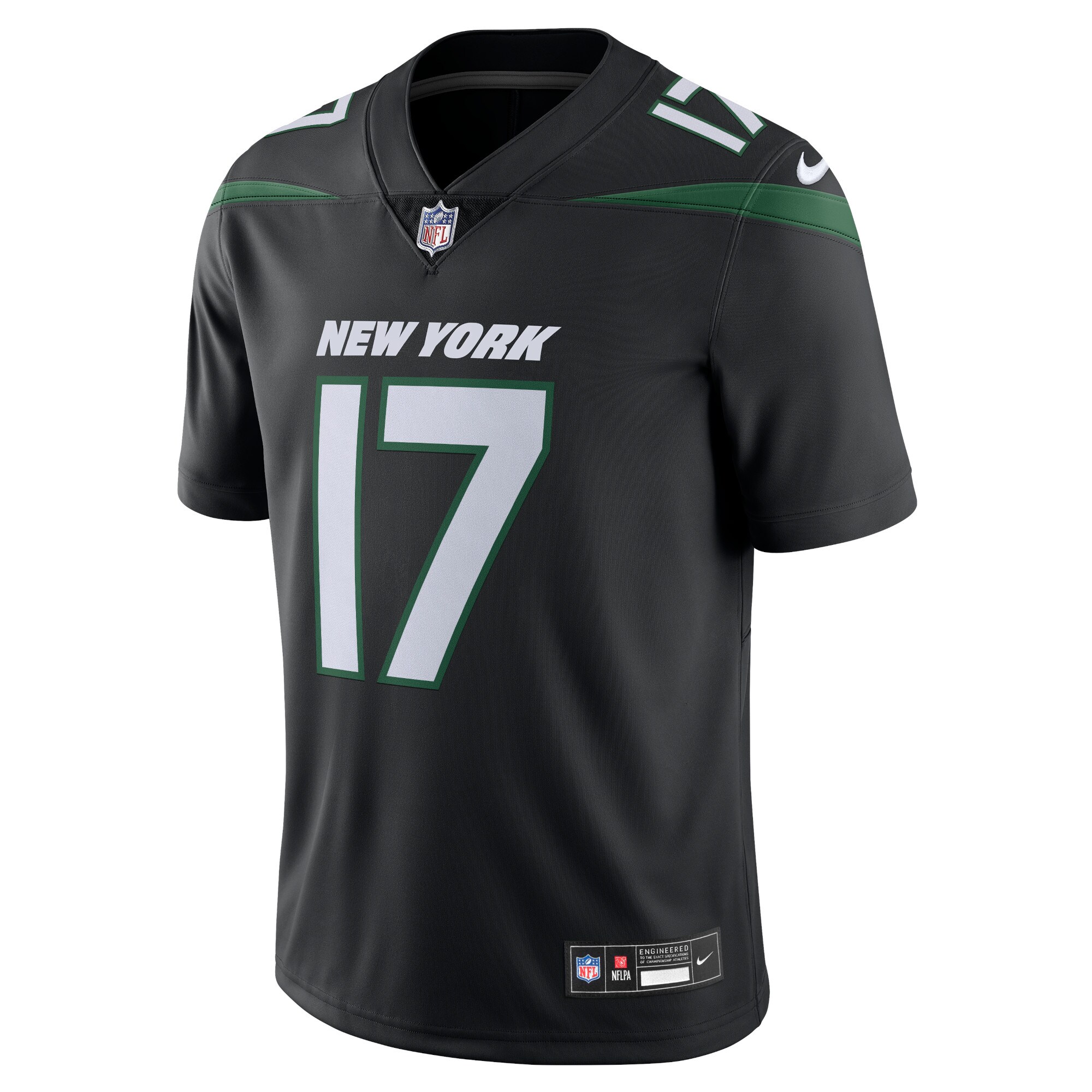 Garrett Wilson New York Jets Nike Alternate Vapor Untouchable Limited Jersey - Stealth Black - vstockx
