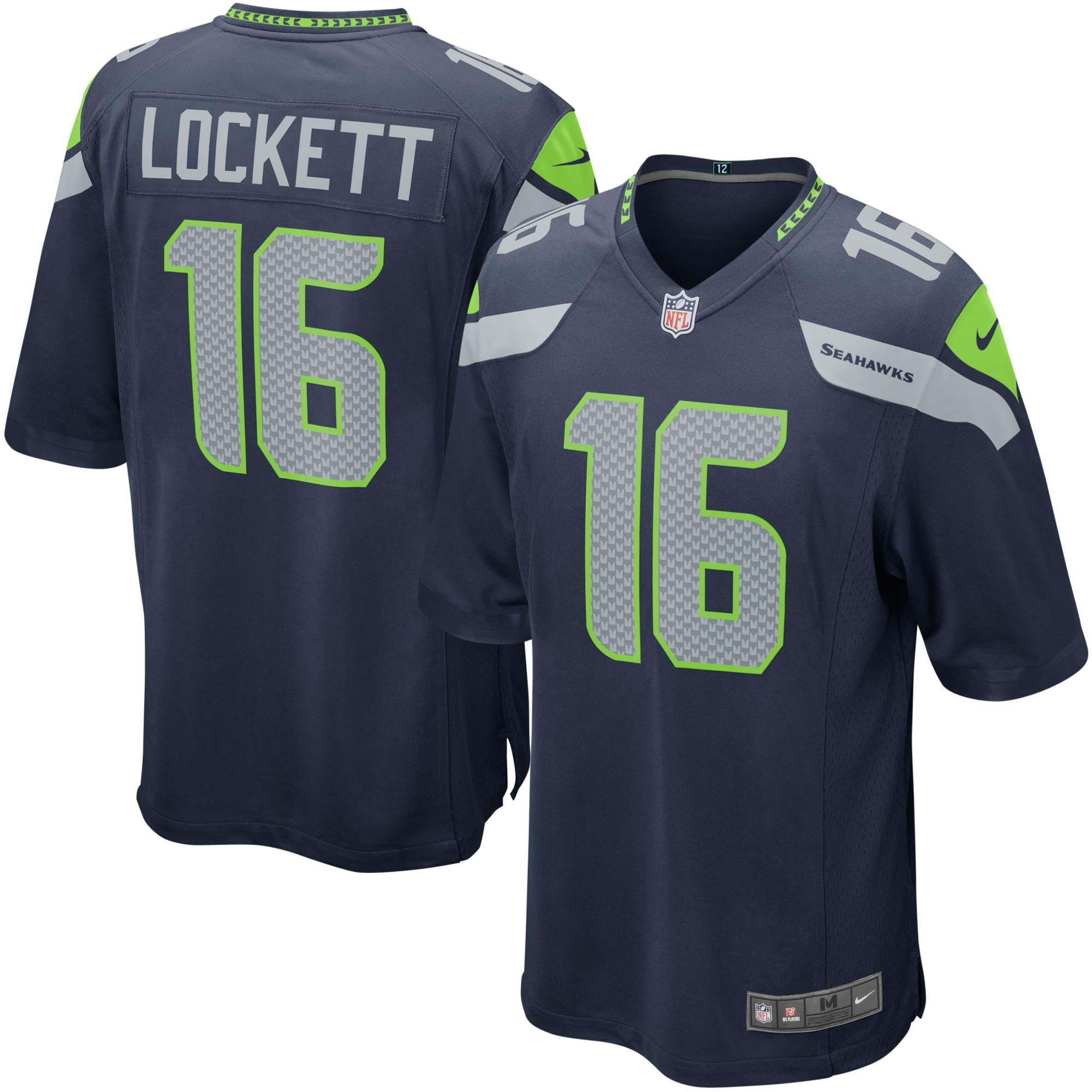 Youth Nike Tyler Lockett Navy Seattle Seahawks Game Jersey - vstockx