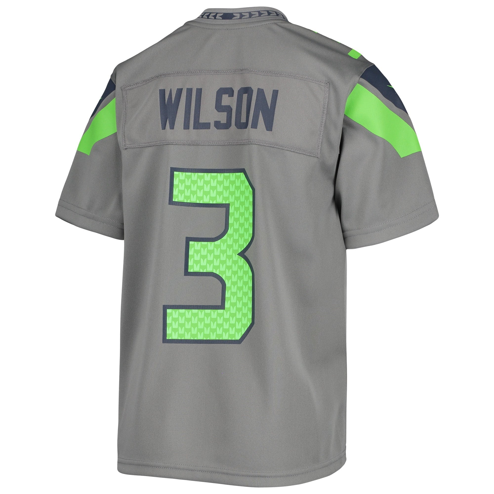 Youth Nike Russell Wilson Gray Seattle Seahawks Inverted Team Game Jersey - vstockx