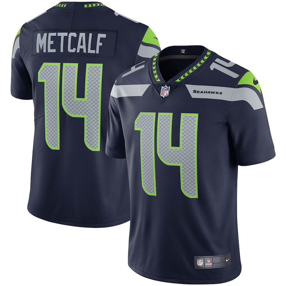 Youth Seattle Seahawks DK Metcalf Vapor Jersey - Navy - vstockx