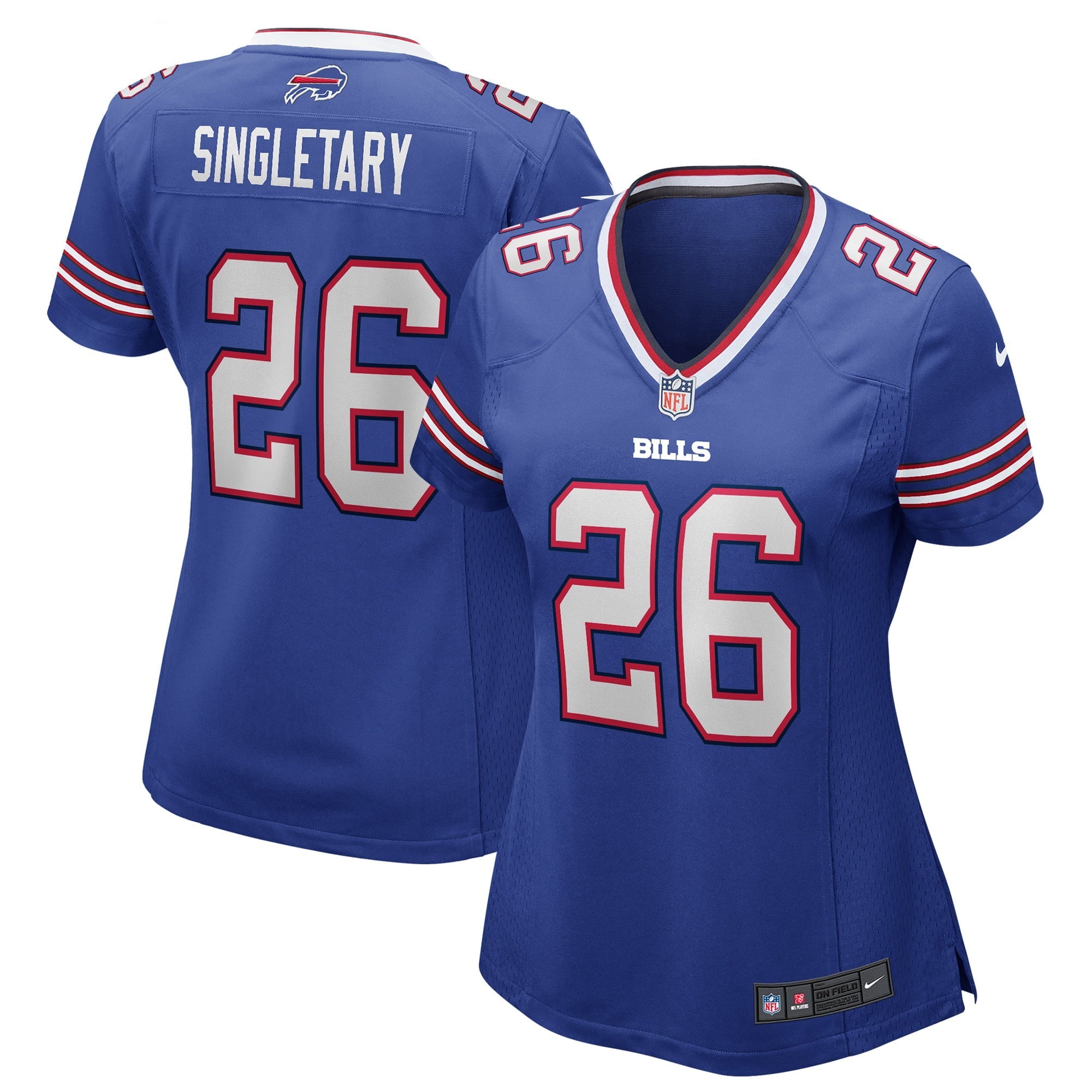 Women's Nike Devin Singletary Royal Buffalo Bills Game Jersey - vstockx