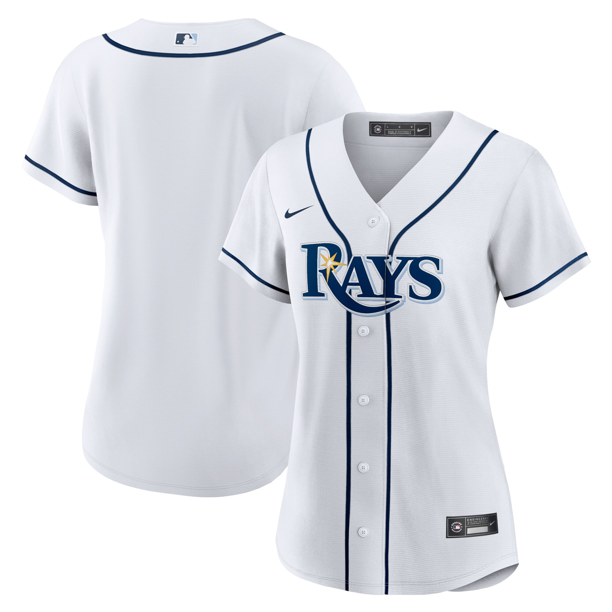 Tampa Bay Rays Nike Women's Home Replica Team Jersey - White - vstockx