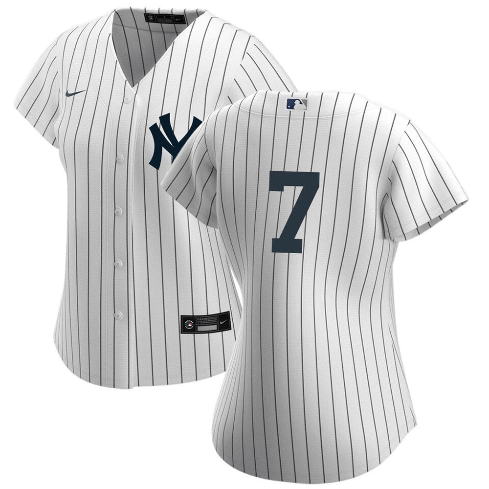 Women's New York Yankees Mickey Mantle Replica Home Jersey - White - vstockx