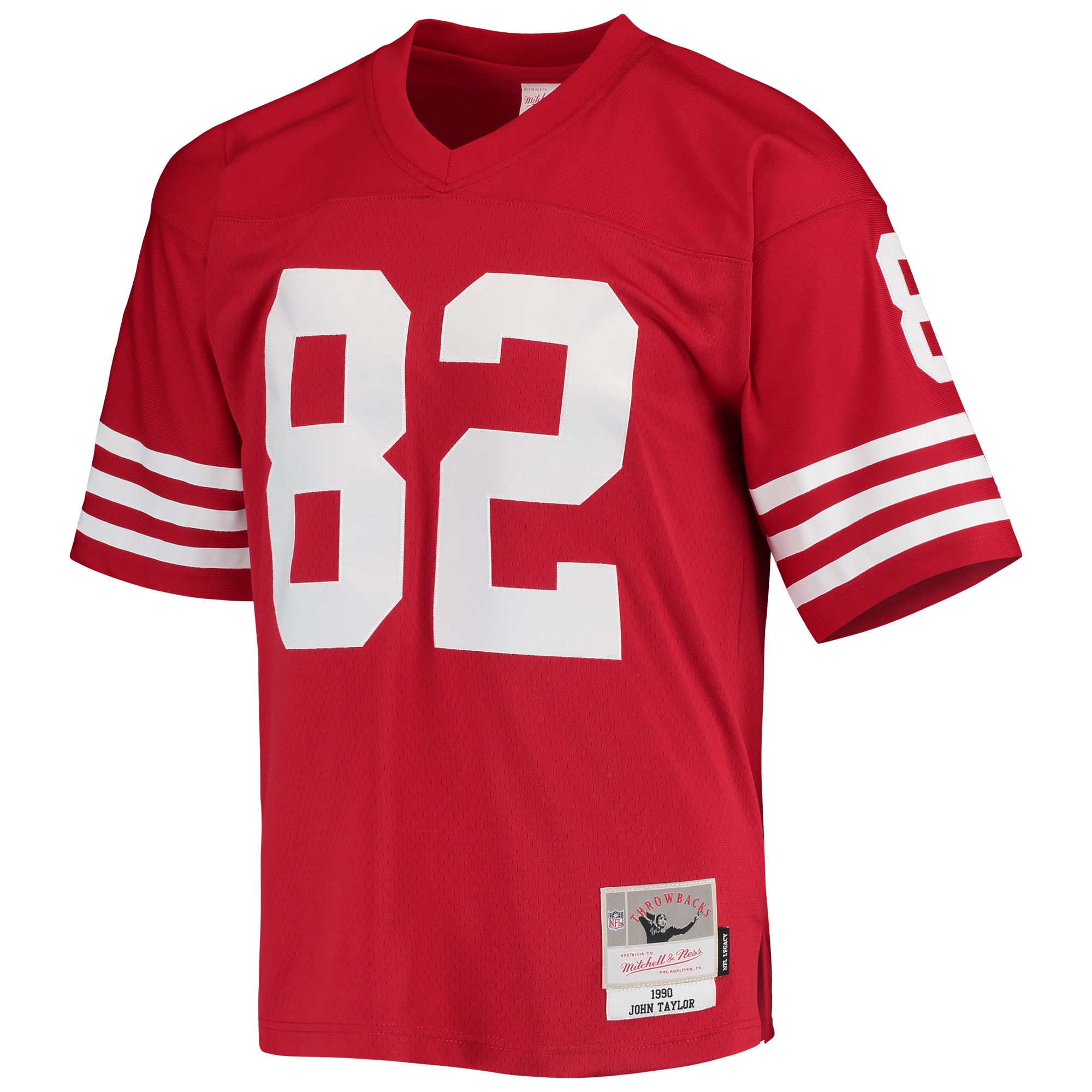 John Taylor San Francisco 49ers Mitchell & Ness Legacy Replica Jersey - Scarlet - vstockx