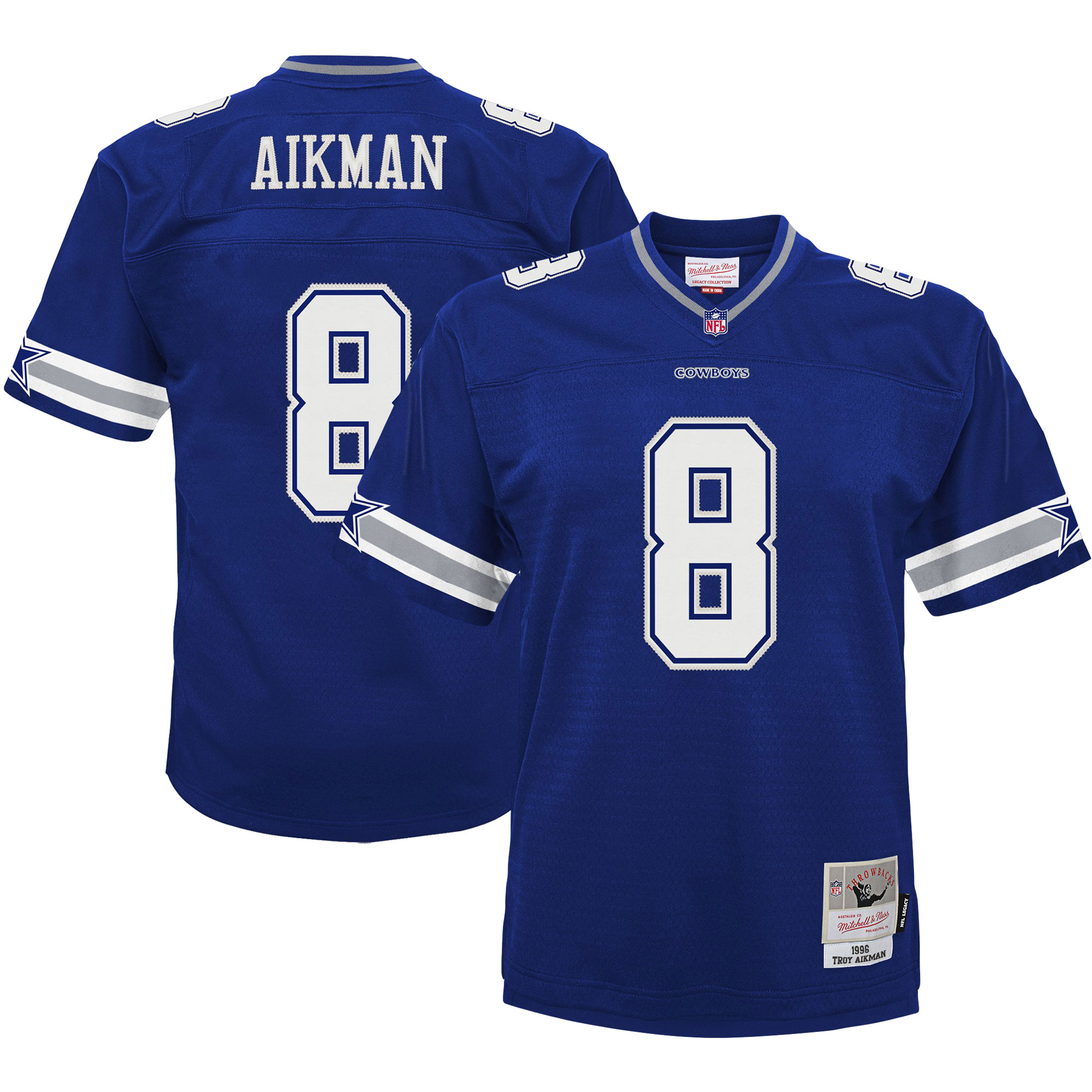 Troy Aikman Dallas Cowboys Mitchell & Ness Toddler 1996 Retired Legacy Jersey - Navy - vstockx