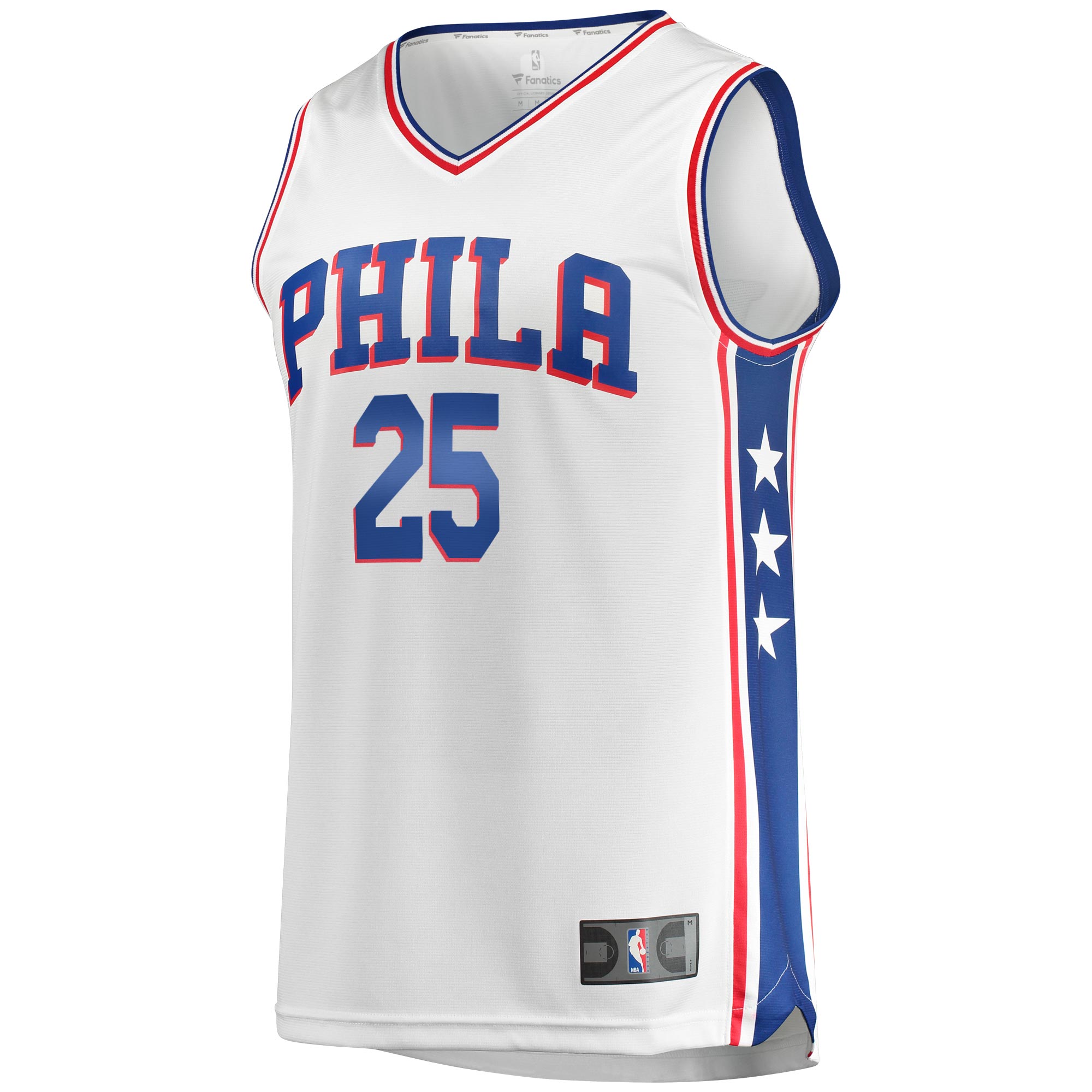 Ben Simmons Philadelphia 76ers Fanatics Branded Youth Fast Break Replica Jersey White - Association Edition - vstockx