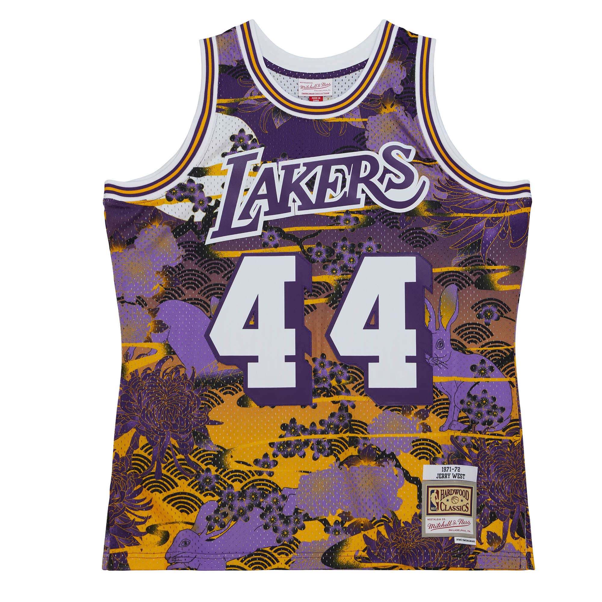 Asian Heritage Swingman Jerry West Los Angeles Lakers 1971-72 Jersey 5.0 - vstockx