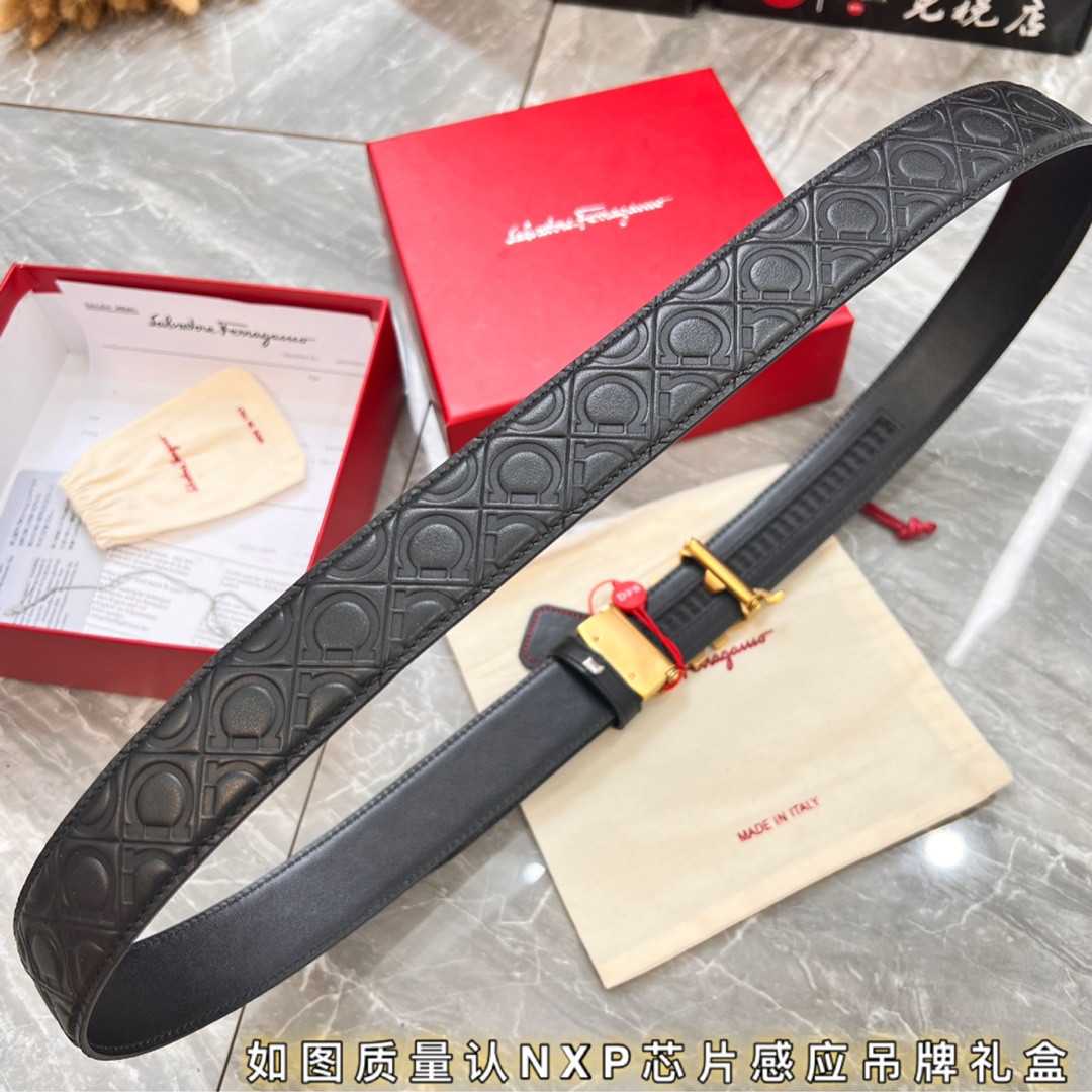Streetwear Belt Ferragamo 319893 size:3.5cm - vstockx