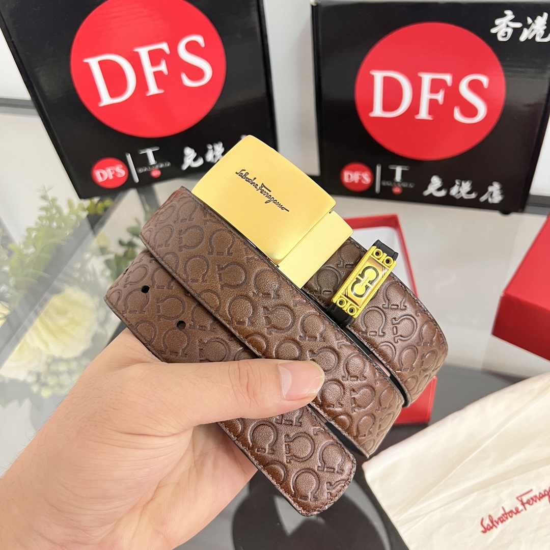 Streetwear Belt Ferragamo 320143 size:3.5cm - vstockx