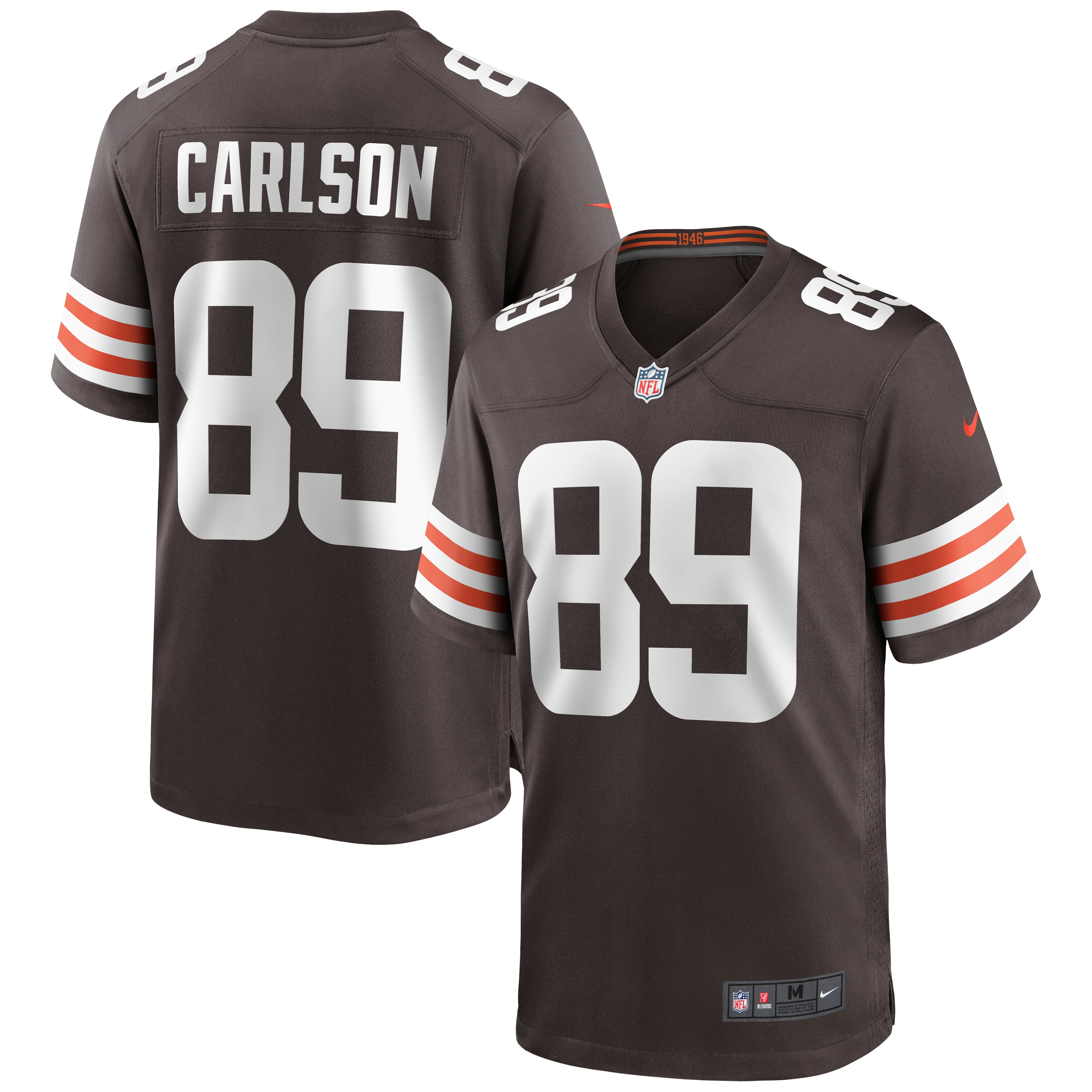 Stephen Carlson Cleveland Browns Nike Game Jersey - Brown - vstockx