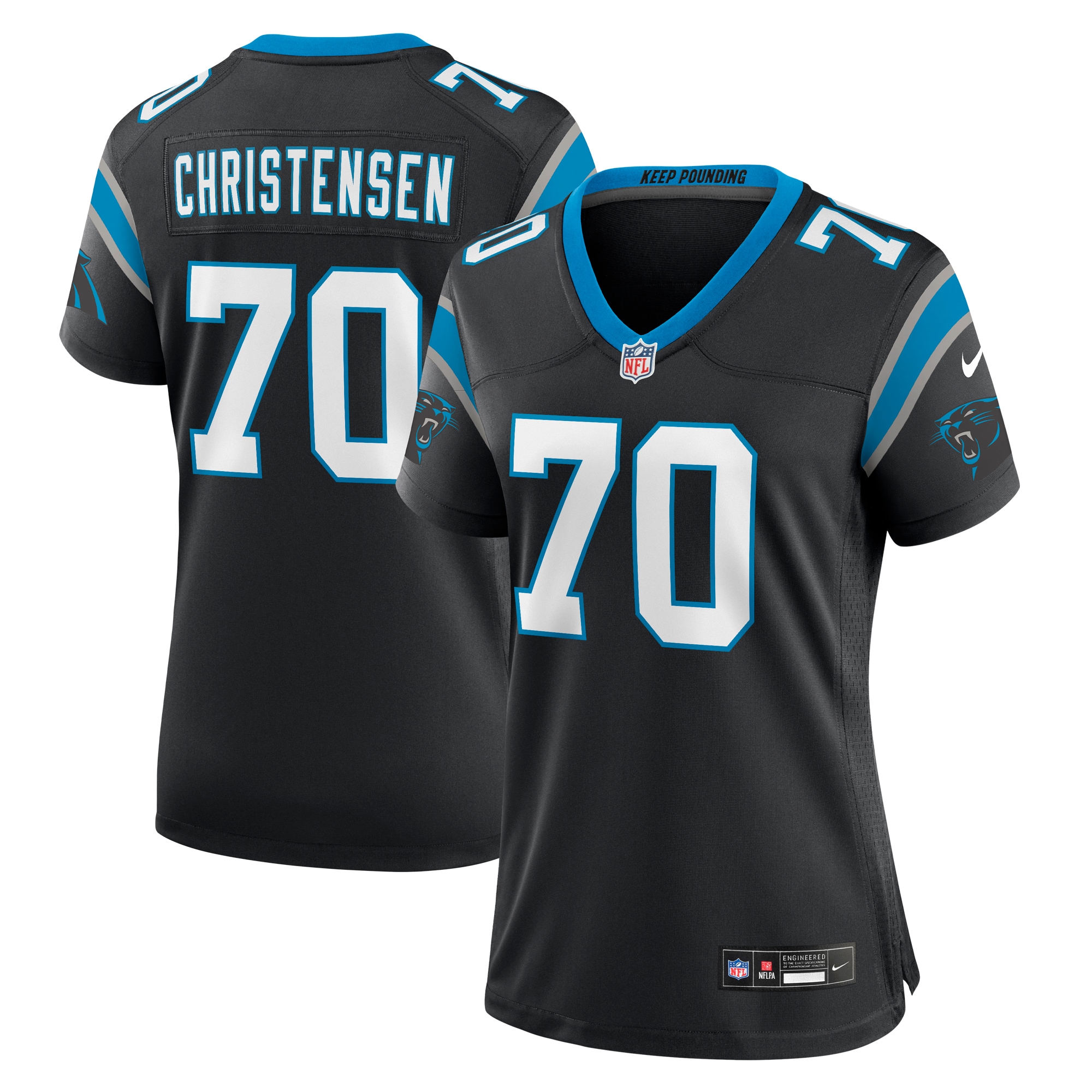 Brady Christensen Carolina Panthers Nike Women's Team Game Jersey - Black - vstockx