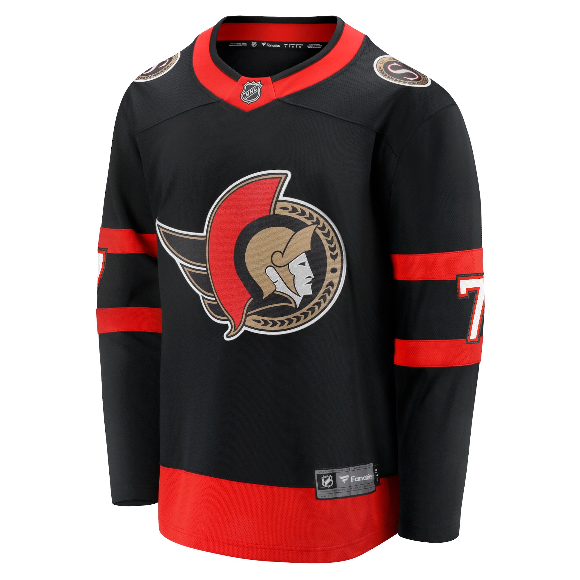 Brady Tkachuk Ottawa Senators Fanatics Branded 2020/21 Home Premier Breakaway Player Jersey - Black - vstockx