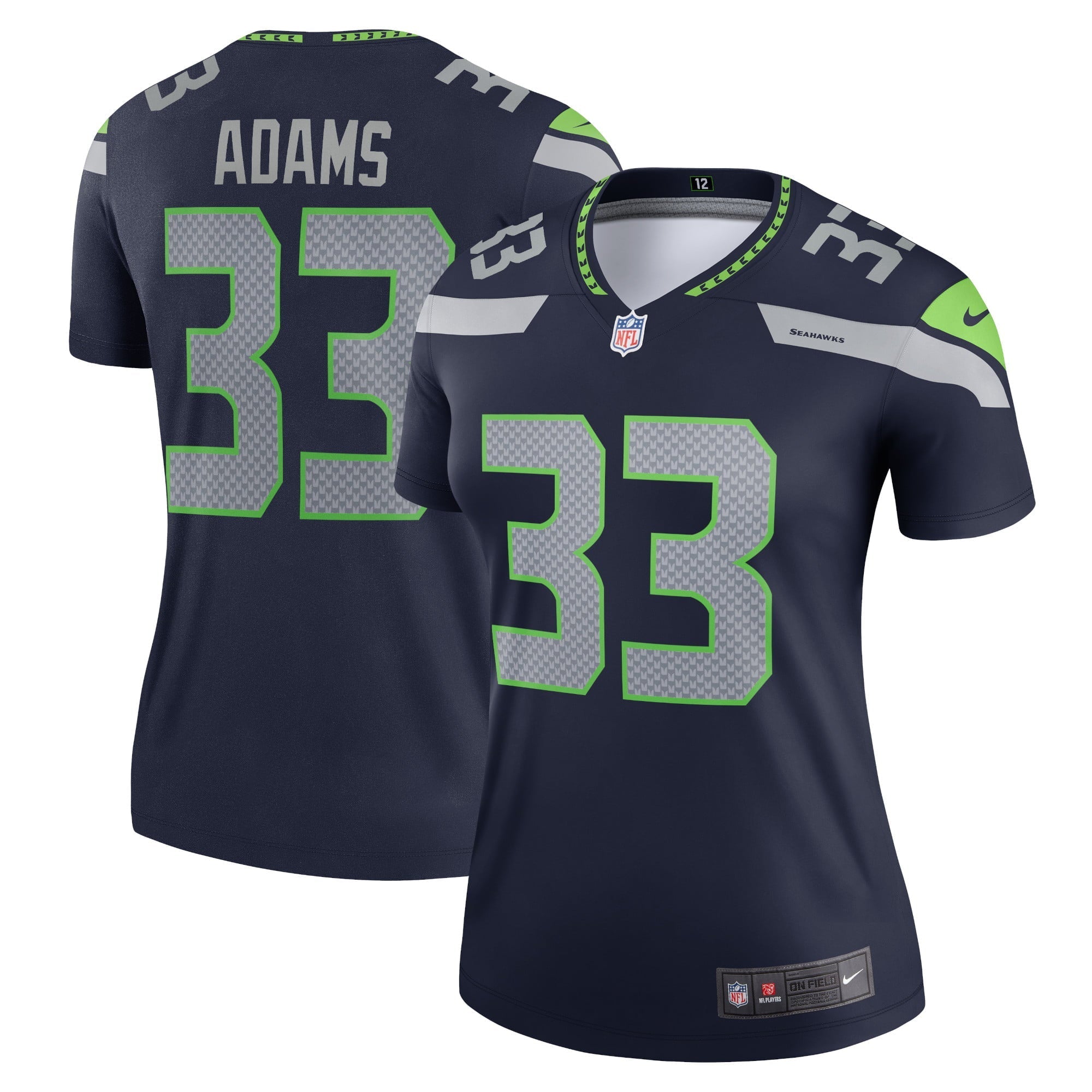 Women's Nike Jamal Adams College Navy Seattle Seahawks Legend Jersey - vstockx