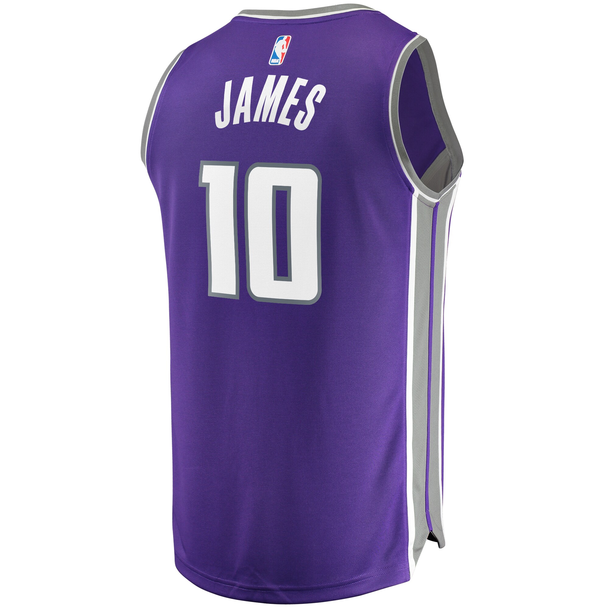 Justin James Sacramento Kings Fanatics Branded Fast Break Replica Jersey Purple - Icon Edition - vstockx