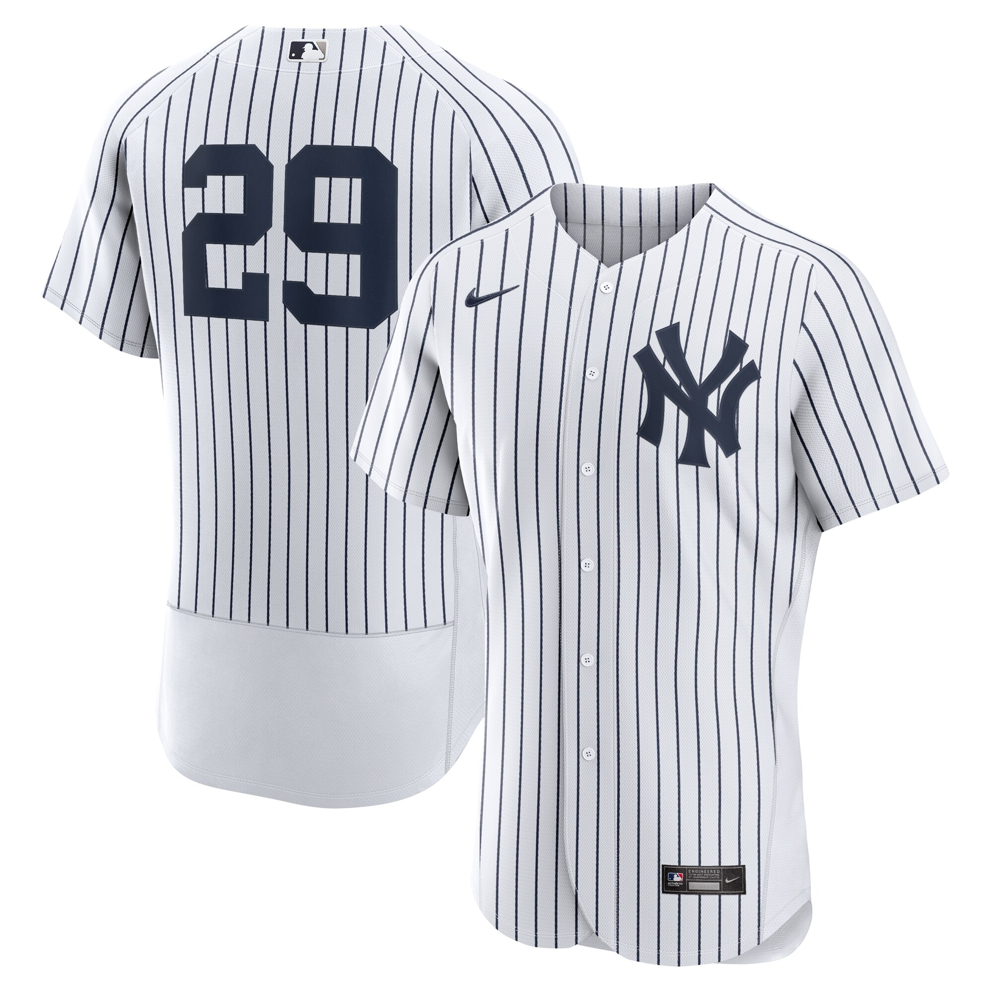 Catfish Hunter New York Yankees Nike Home Authentic Retired Player Jersey - White - vstockx