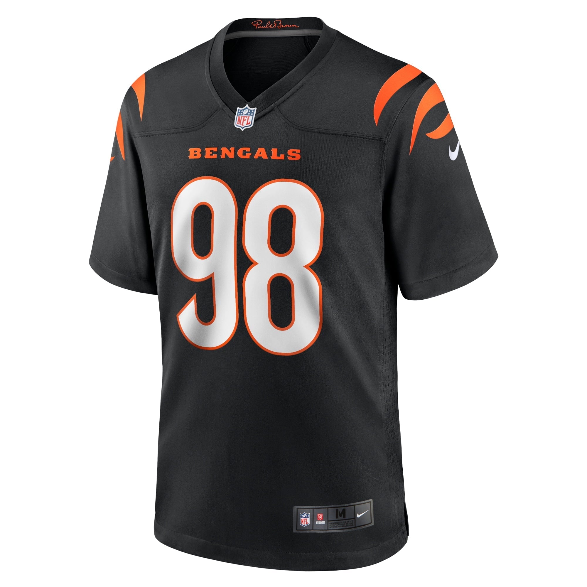 Men's Nike D.J. Reader Black Cincinnati Bengals Game Jersey - vstockx