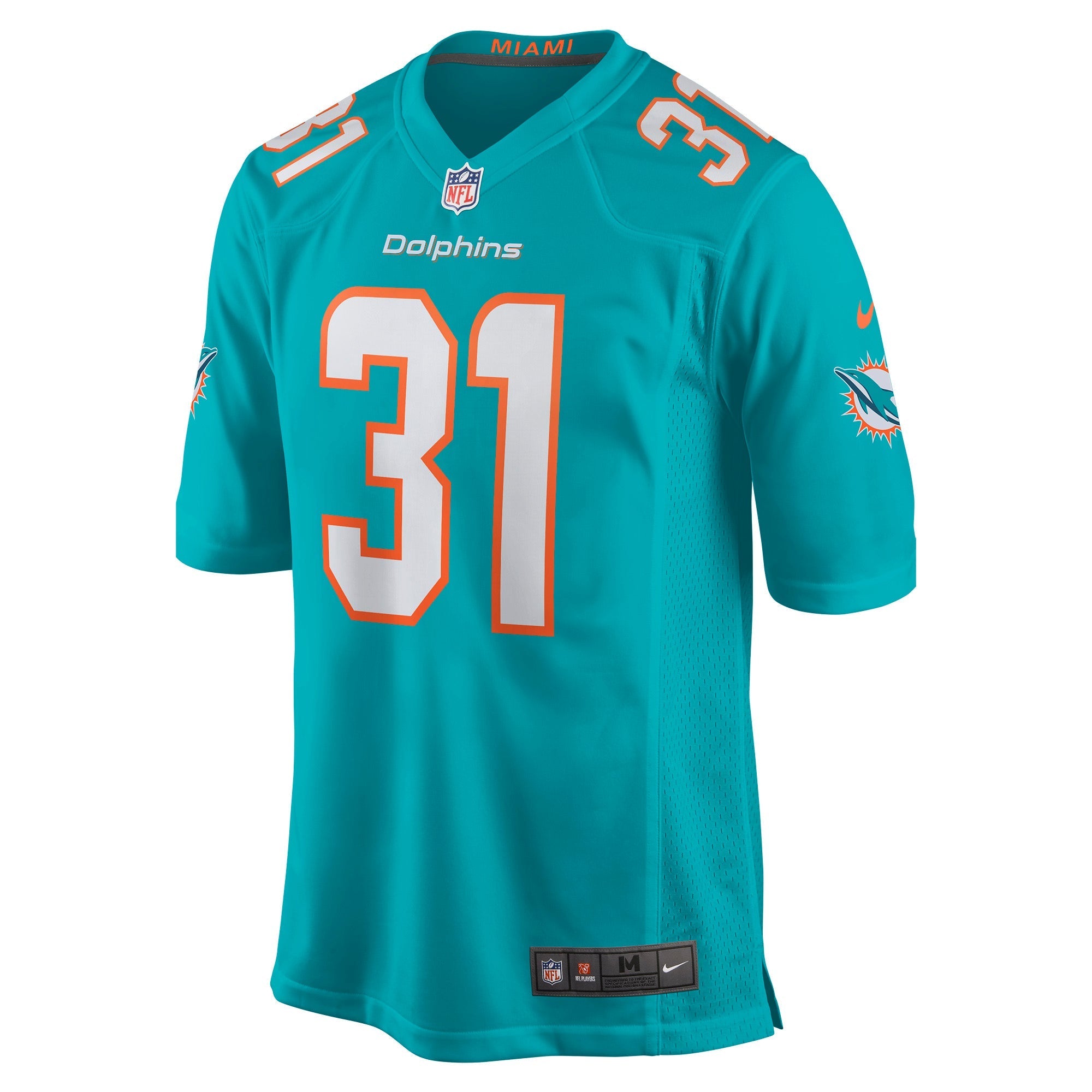 Men's Nike Raheem Mostert Aqua Miami Dolphins Game Jersey - vstockx