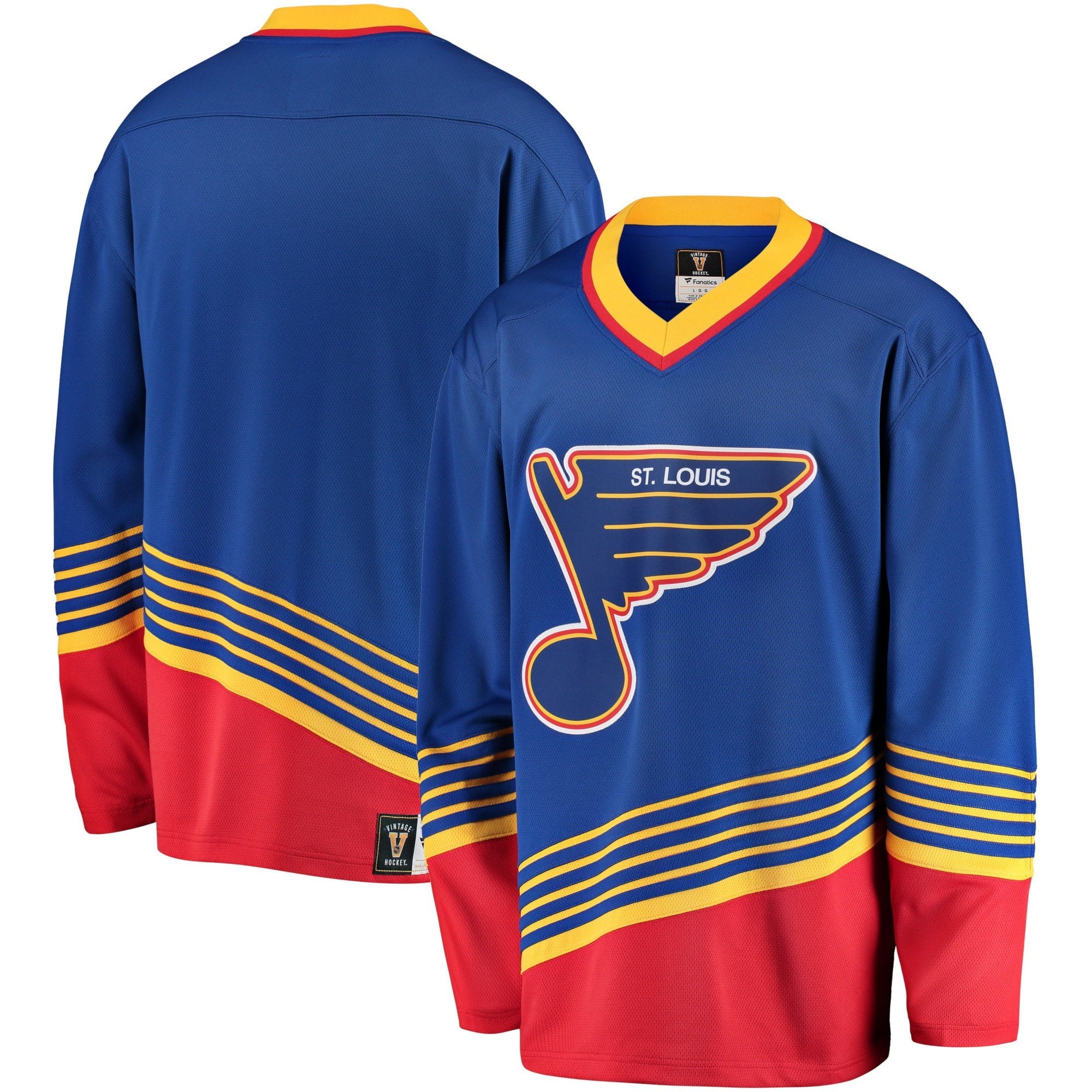 Men's Fanatics Branded Blue St. Louis Blues Premier Breakaway Heritage Jersey - vstockx