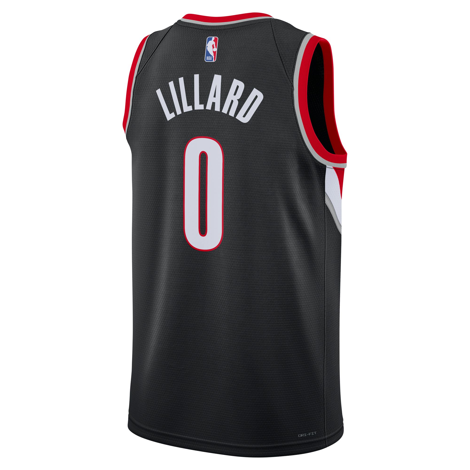 Damian Lillard Portland Trail Blazers Nike Unisex Swingman Jersey - Association Edition - Black - vstockx