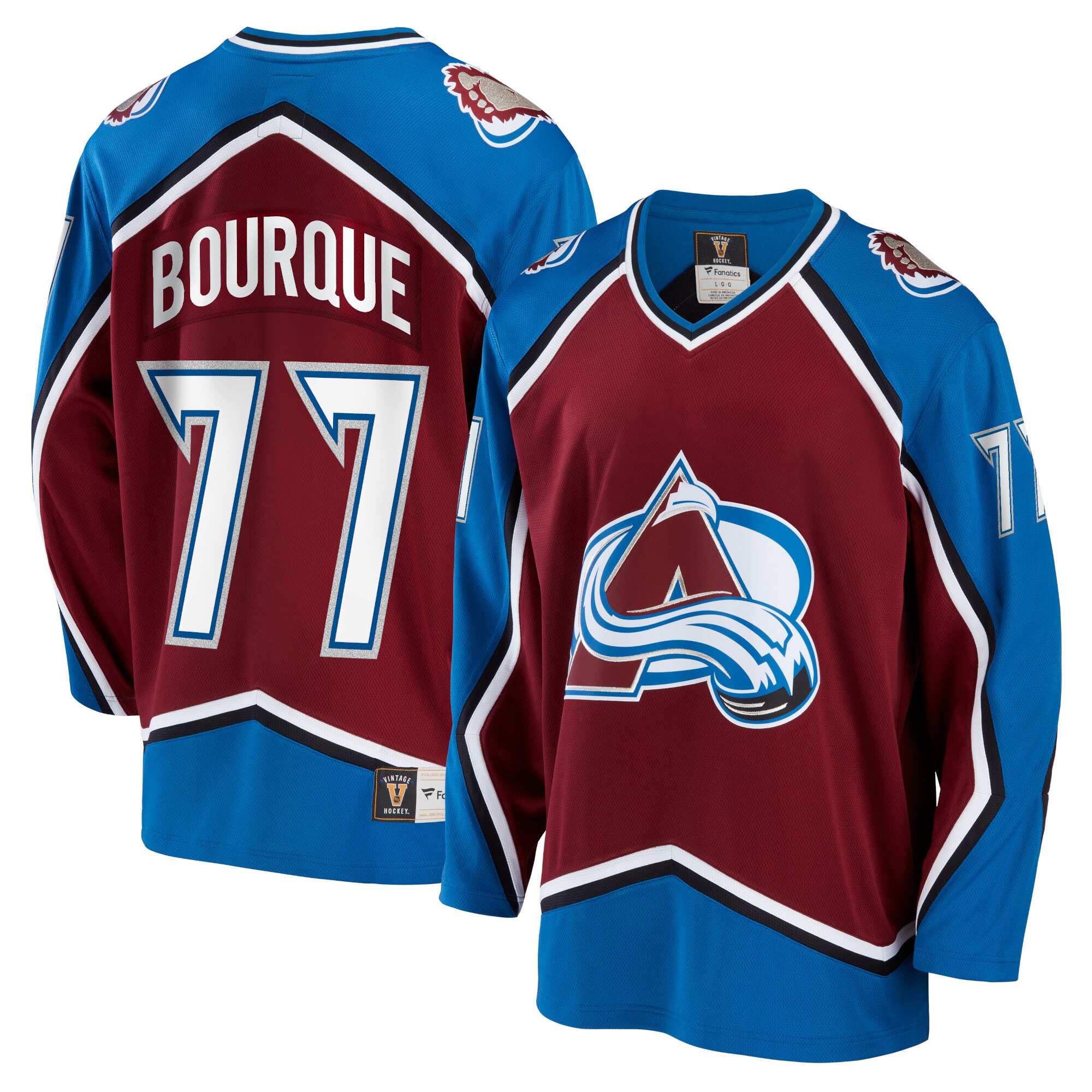 Colorado Avalanche Fanatics Branded Breakaway Retired Player Jersey - Burgundy - vstockx